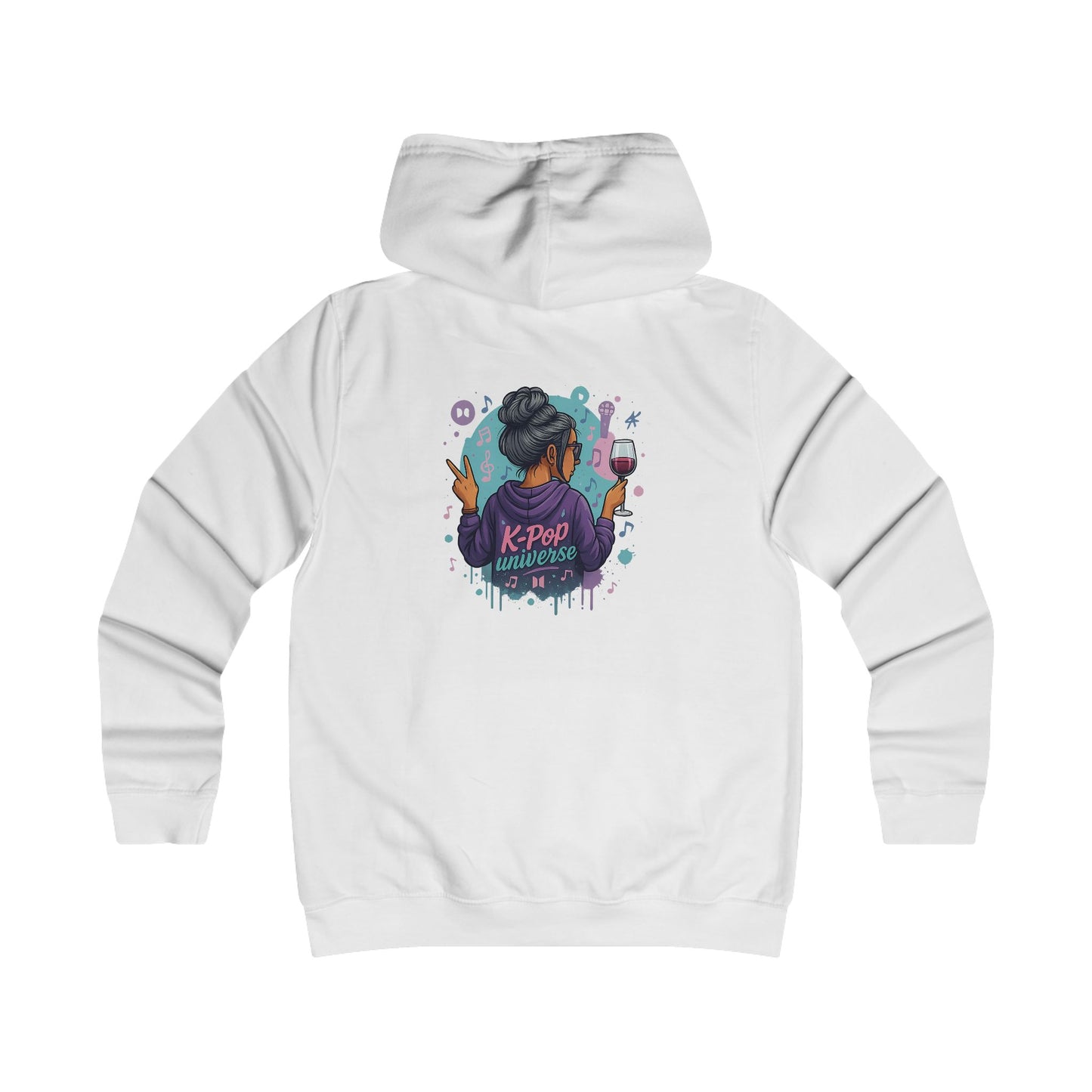 K-Pop Universe Girlie Hoodie - Cozy Fashion for Music Lovers, Trendy College Apparel, Perfect for Concerts, Gifts, and Everyday Wear