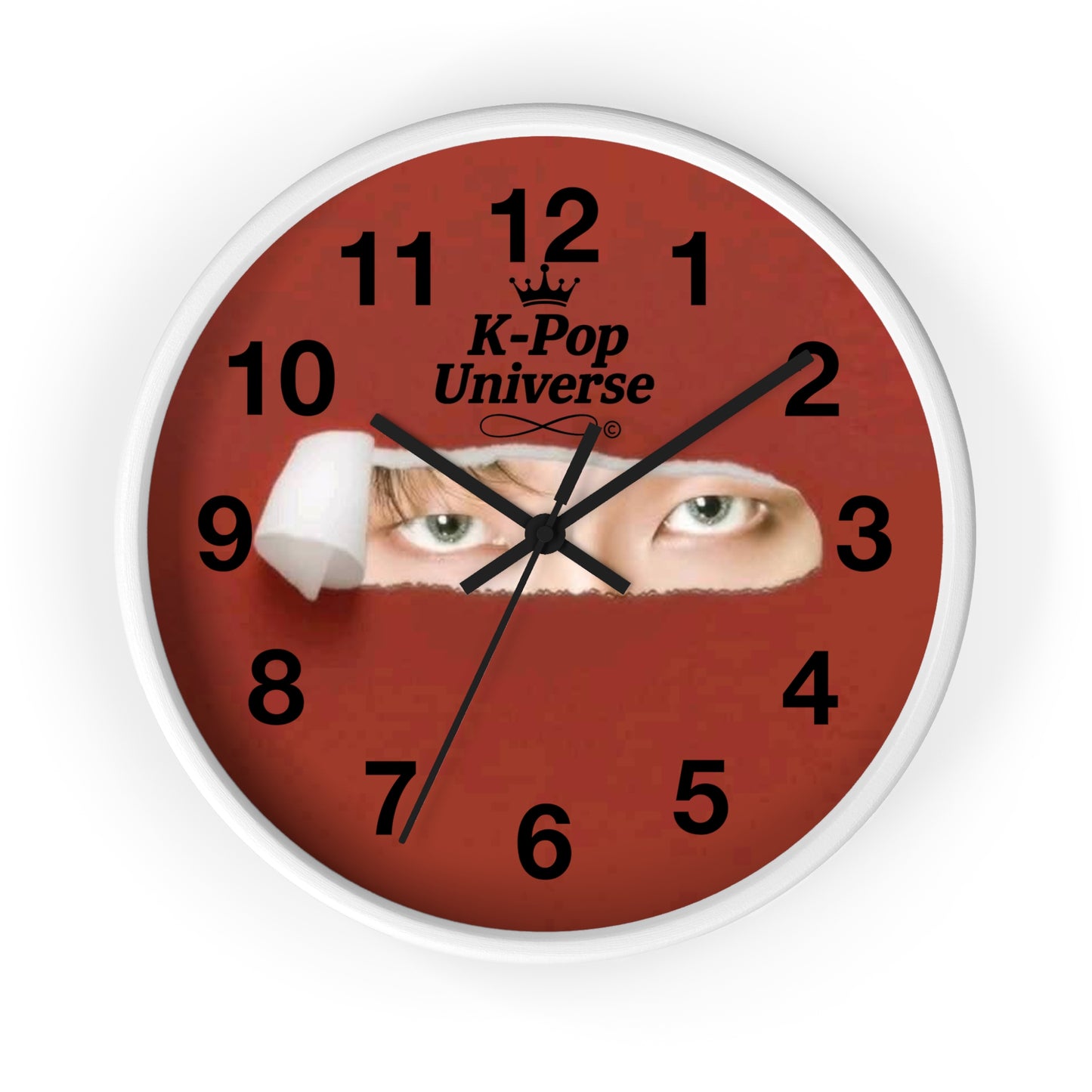 K-Pop Themed Wall Clock, Unique Home Decor, Gift for Fans, Music Room Essential, Stylish Timepiece