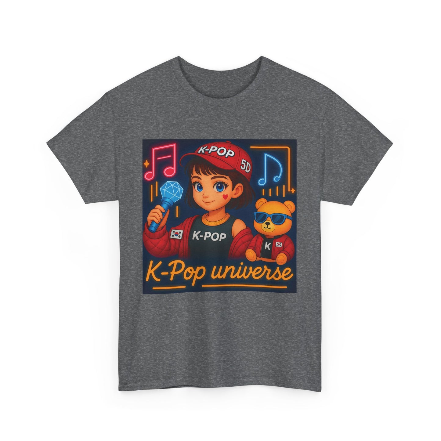 K-Pop Universe "Good Vibes Only" Graphic T-Shirt, Unisex Cotton Tee, Music Lover Gift, Concert Wear, Casual Style