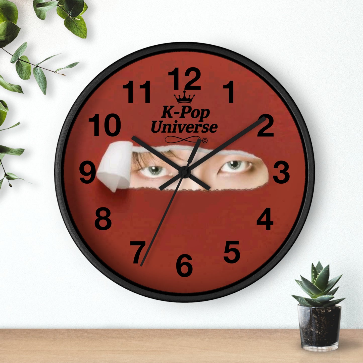 K-Pop Themed Wall Clock, Unique Home Decor, Gift for Fans, Music Room Essential, Stylish Timepiece