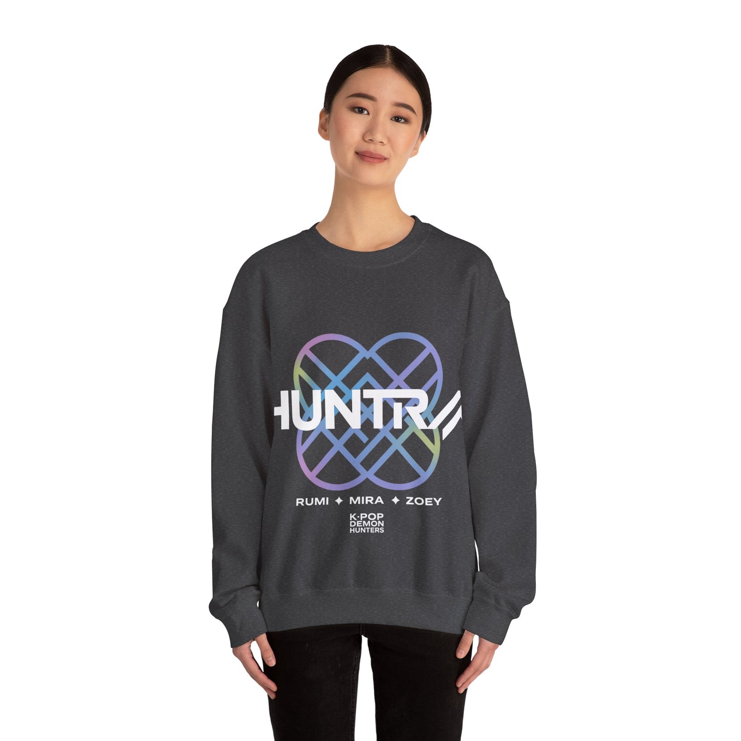 ‼️ Limited edition ‼️K-Pop Universe Crewneck Sweatshirt, Cozy Casual Wear, Music Lover Gifts, Unisex Apparel, Gift for Him/Her, Festival Outfit, K-pop demon hunters, Huntrax