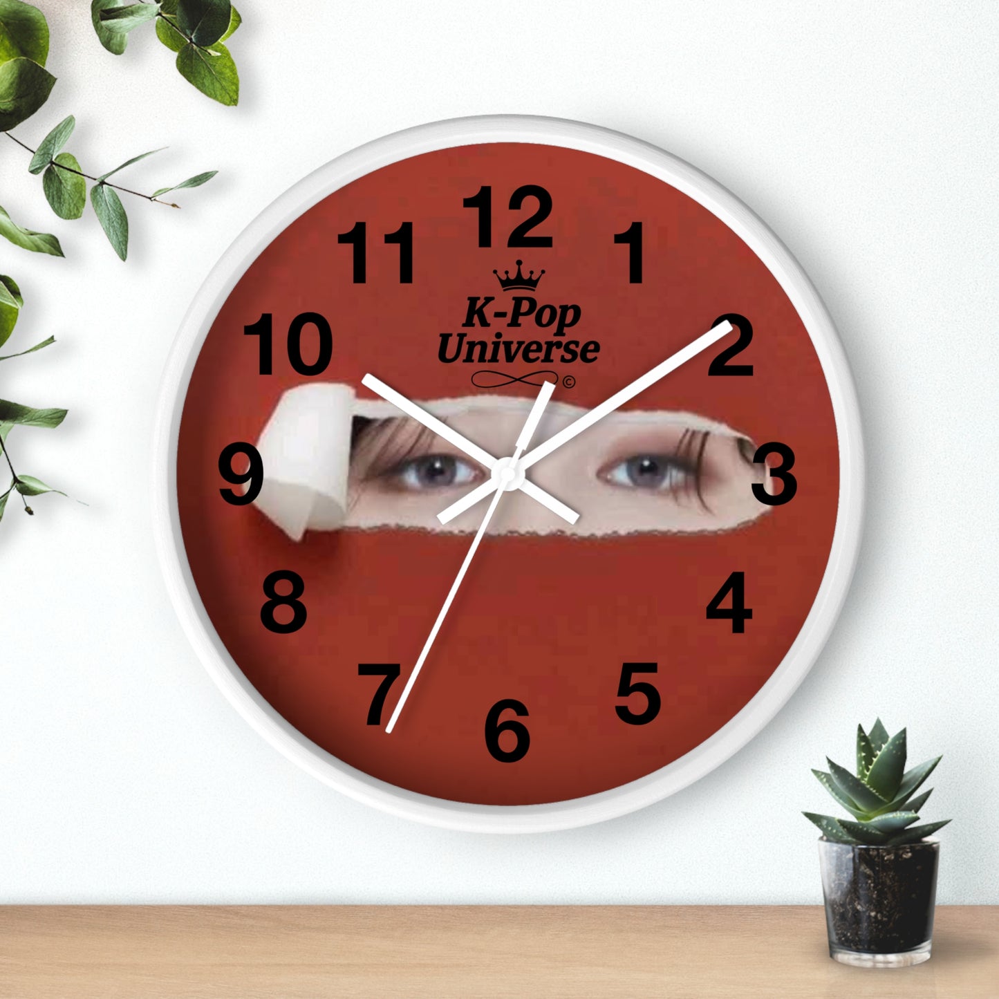 K-Pop Universe Wall Clock, Unique Home Decor, Music Lover Gift, Stylish Timepiece, K-Pop Fan Decor, Room Accent,Jimin /BTS