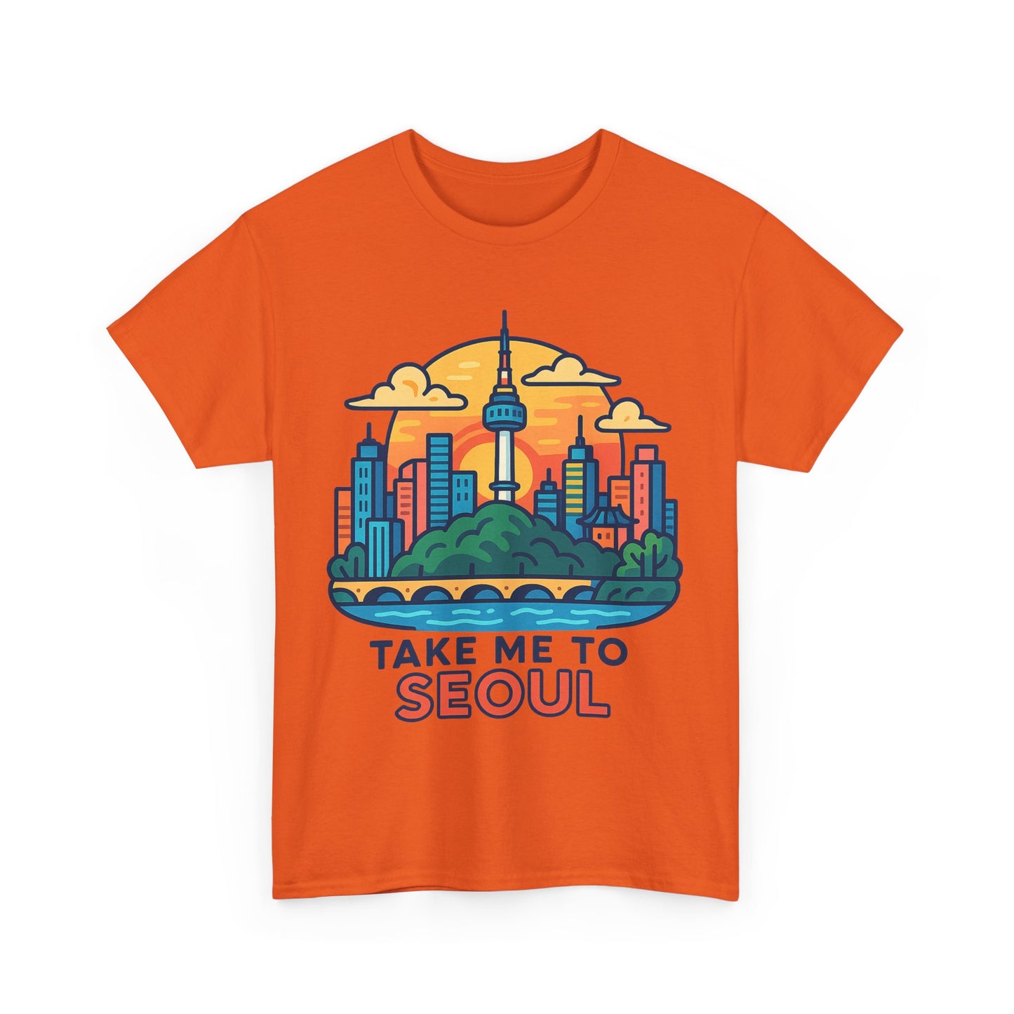 K-Pop Seoul Adventure Tee, Trendy Unisex T-Shirt, City Skyline Graphic, Music Lovers Gift, Casual Streetwear