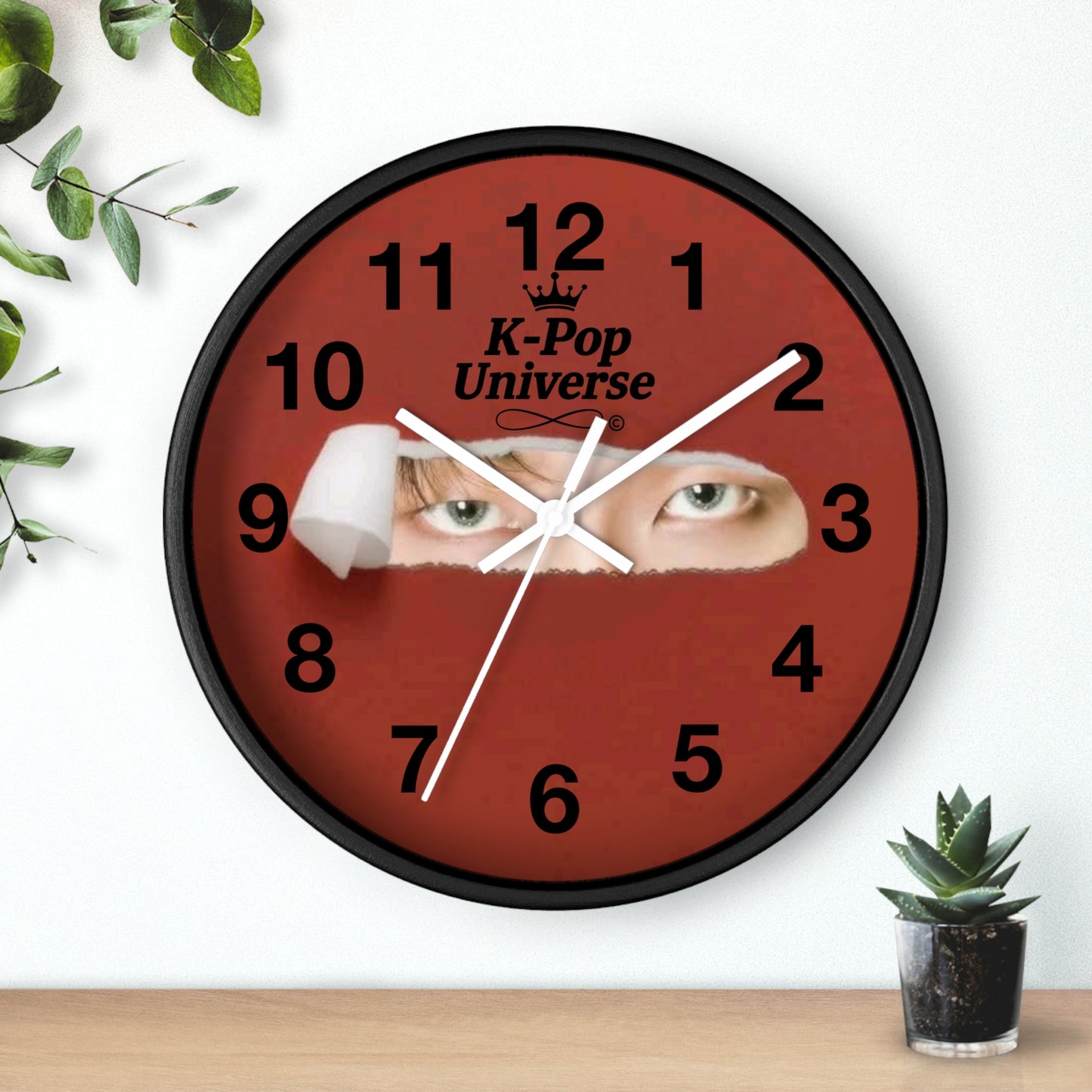 K-Pop Themed Wall Clock, Unique Home Decor, Gift for Fans, Music Room Essential, Stylish Timepiece