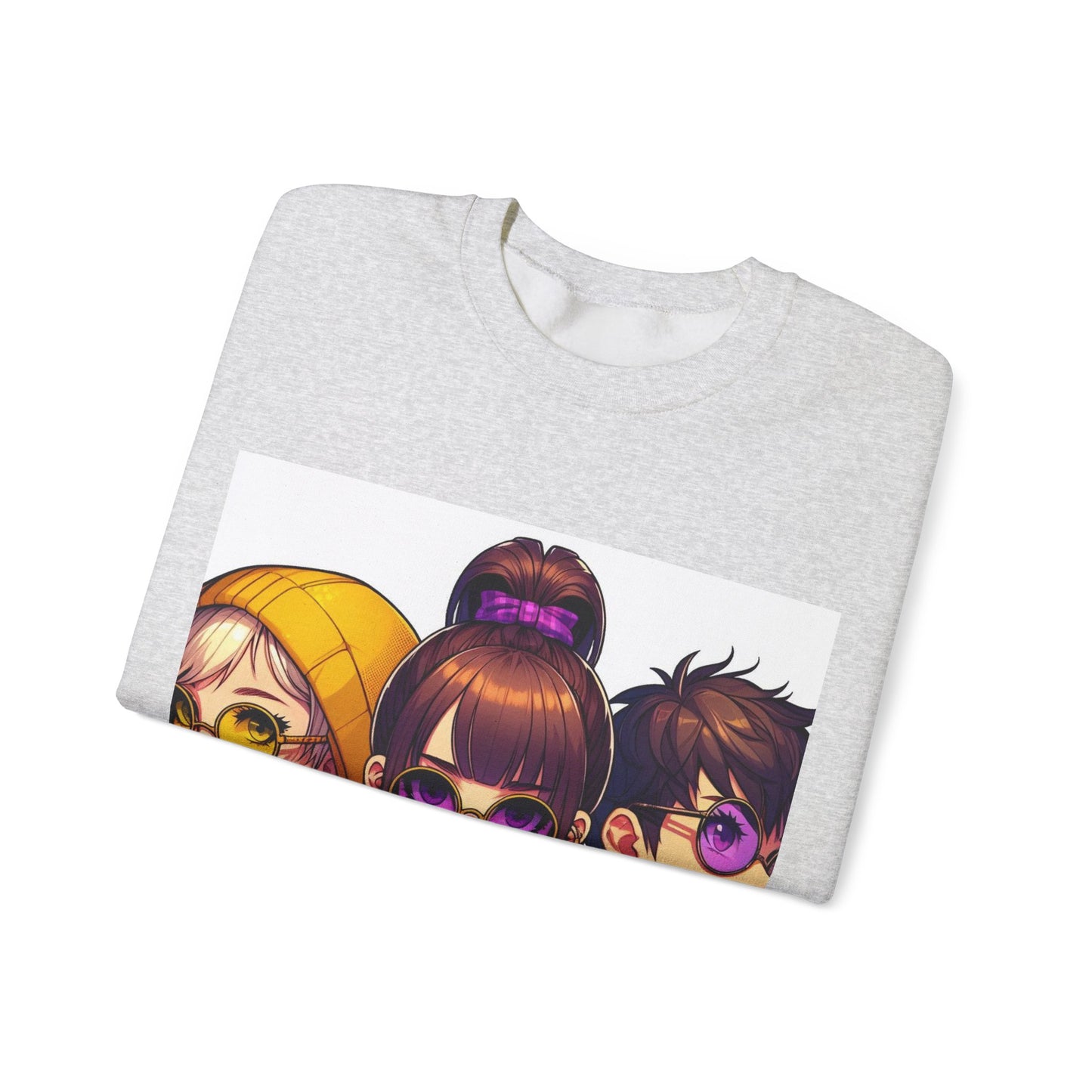 K-Pop Universe Crewneck Sweatshirt | Unisex Heavy Blend™, Trendy Fashion Apparel, Cozy Streetwear, Gift for Fans, Retro Style