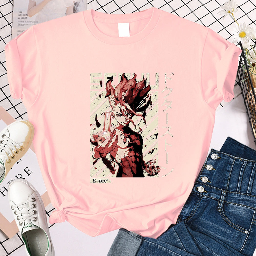 Anime Dr. Stone Loose Short Sleeve T-Shirt, NelVKpop , kpopuniverse