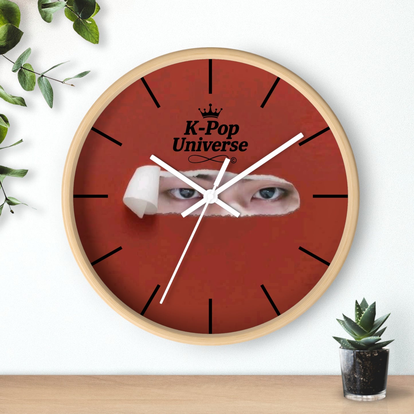 K-Pop Universe Wall Clock, Unique Home Decor, K-Pop Fan Gift, Modern Timepiece, Stylish Wall Art