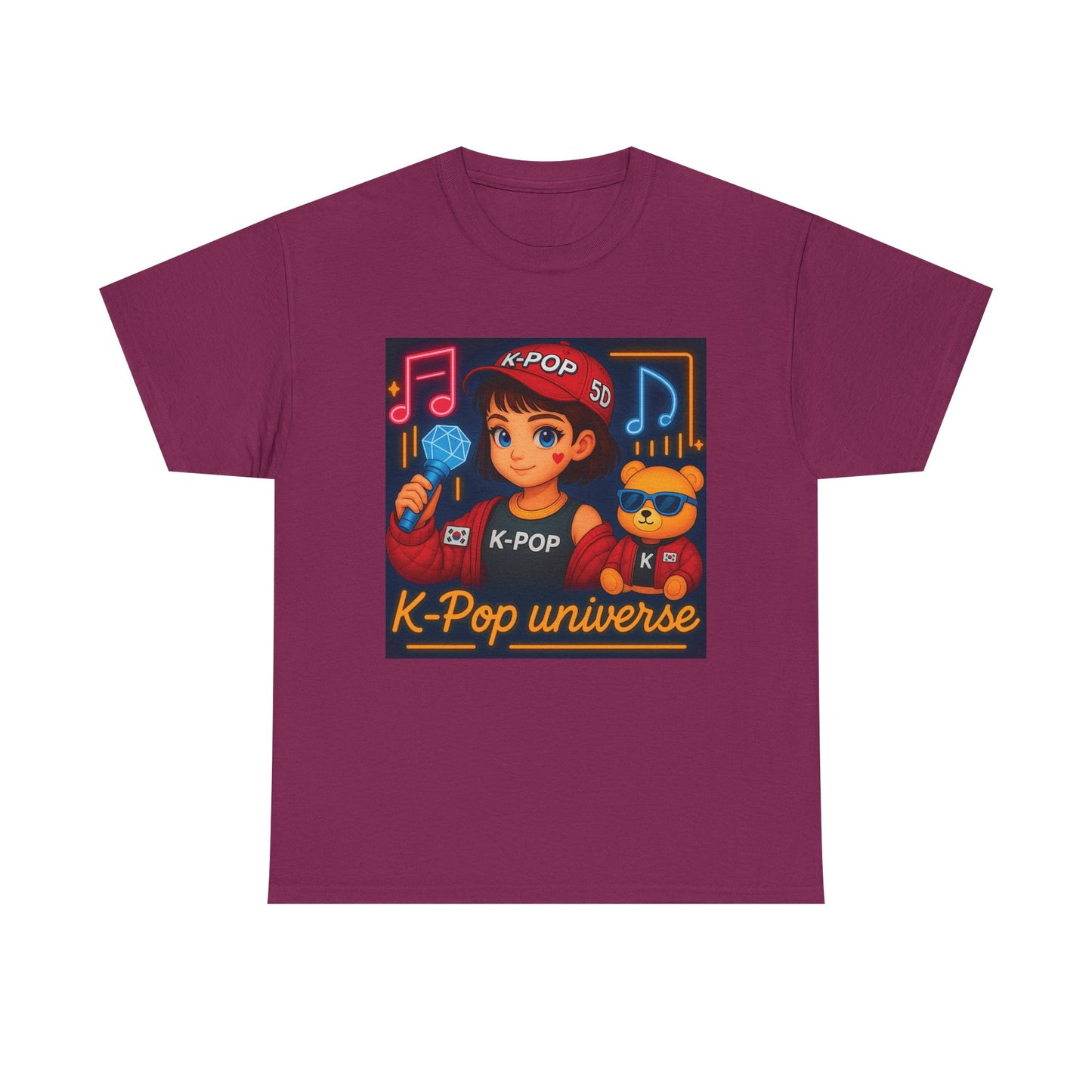 K-Pop Universe "Good Vibes Only" Graphic T-Shirt, Unisex Cotton Tee, Music Lover Gift, Concert Wear, Casual Style
