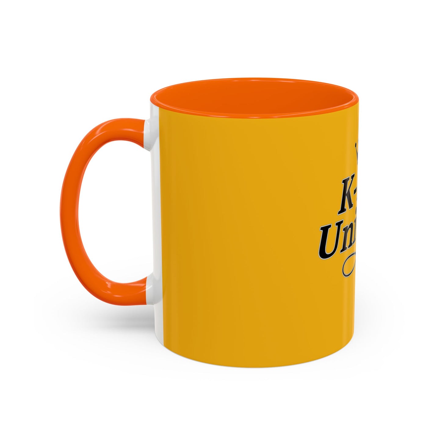 K-Pop Universe Accent Coffee Mug | Perfect for Fans, Gifts for Birthdays, Unique Collectors Item, Vibrant Yellow Mug, Black Handle Mug, K-pop universe