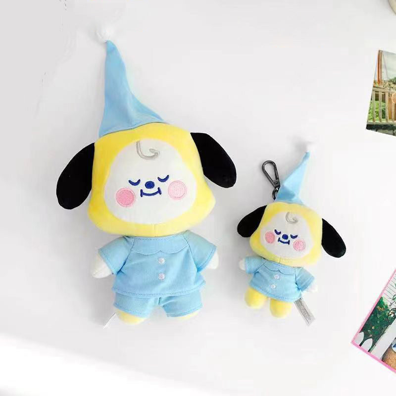 Korea Cute Popular Trend Small Animal Pajamas Series Plush Toy Doll Bag Pendant Gift