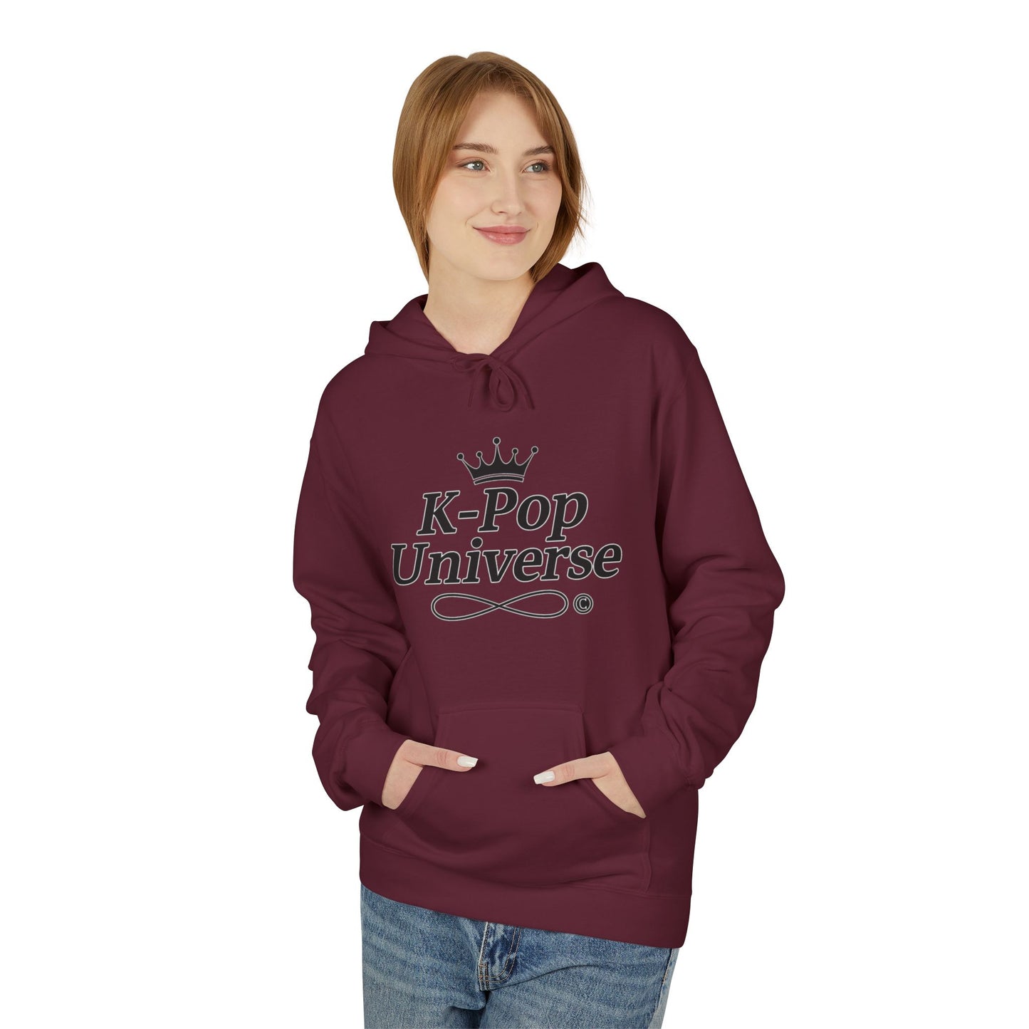 K-Pop Universe Stylish Unisex Fleece Hoodie | Cozy Concert Attire, Gift for Music Lovers, Casual Streetwear, Festival Outfit, Trendy Apparel