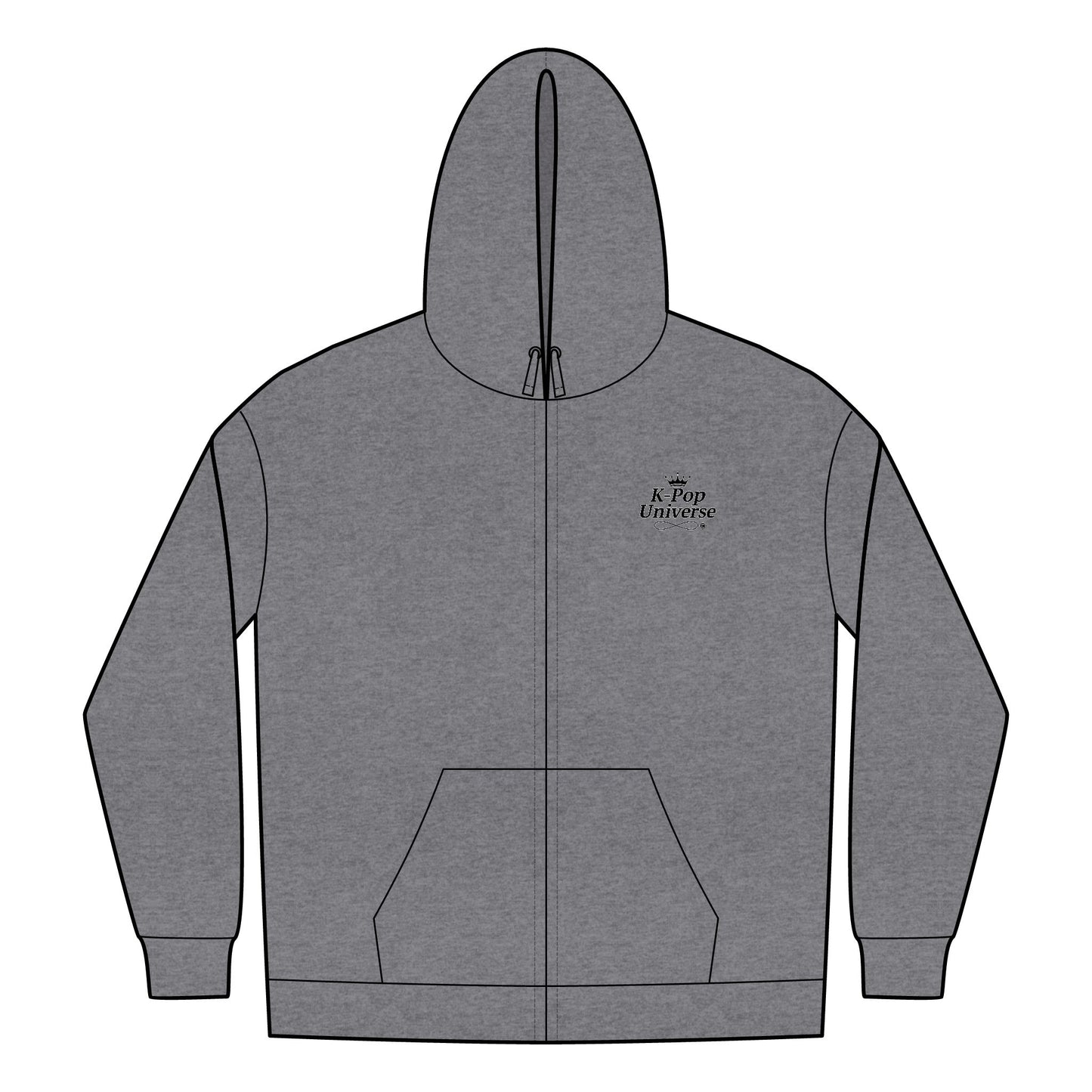 Seoul Night Full-Zip Hoodie | Cozy Urban Style, Unisex Hoody, Perfect for Spring, Casual Wear, Streetwear Fashion, Gifts, k-pop universe