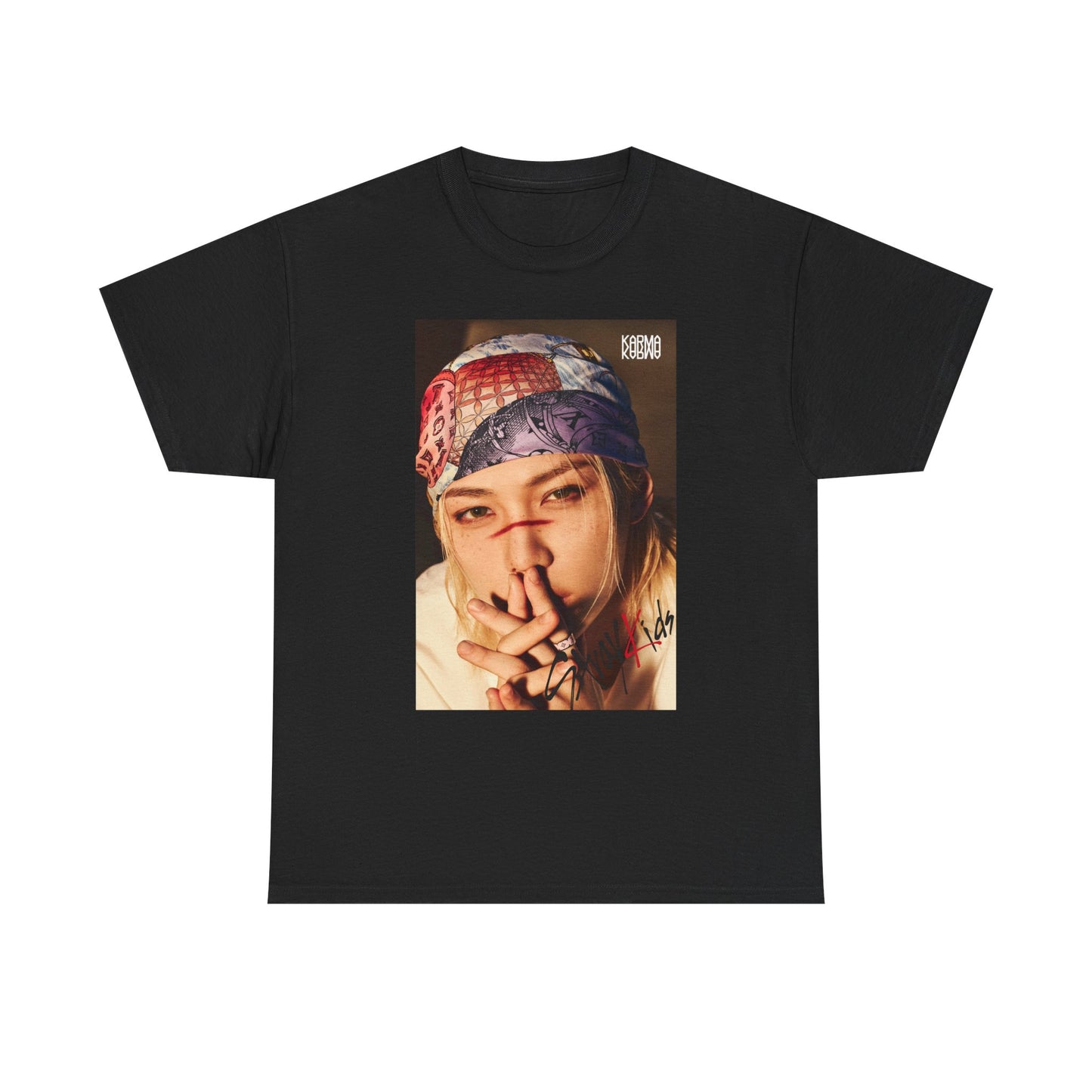 K-Pop Inspired Unisex Heavy Cotton Tee - Trendy Graphic Tee, Music Fan Shirt, Casual Wear, Gift for K-Pop Lovers
