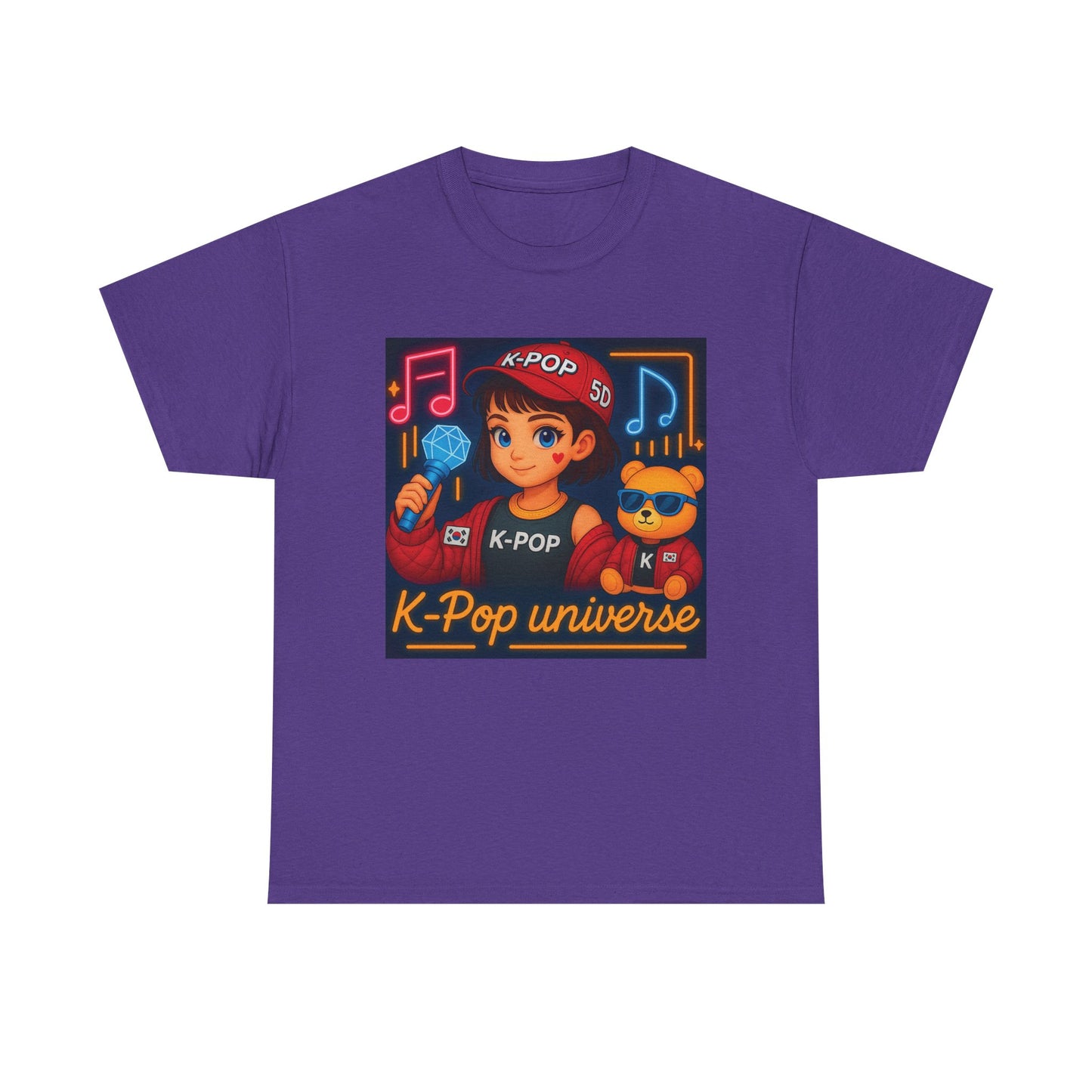 K-Pop Universe "Good Vibes Only" Graphic T-Shirt, Unisex Cotton Tee, Music Lover Gift, Concert Wear, Casual Style