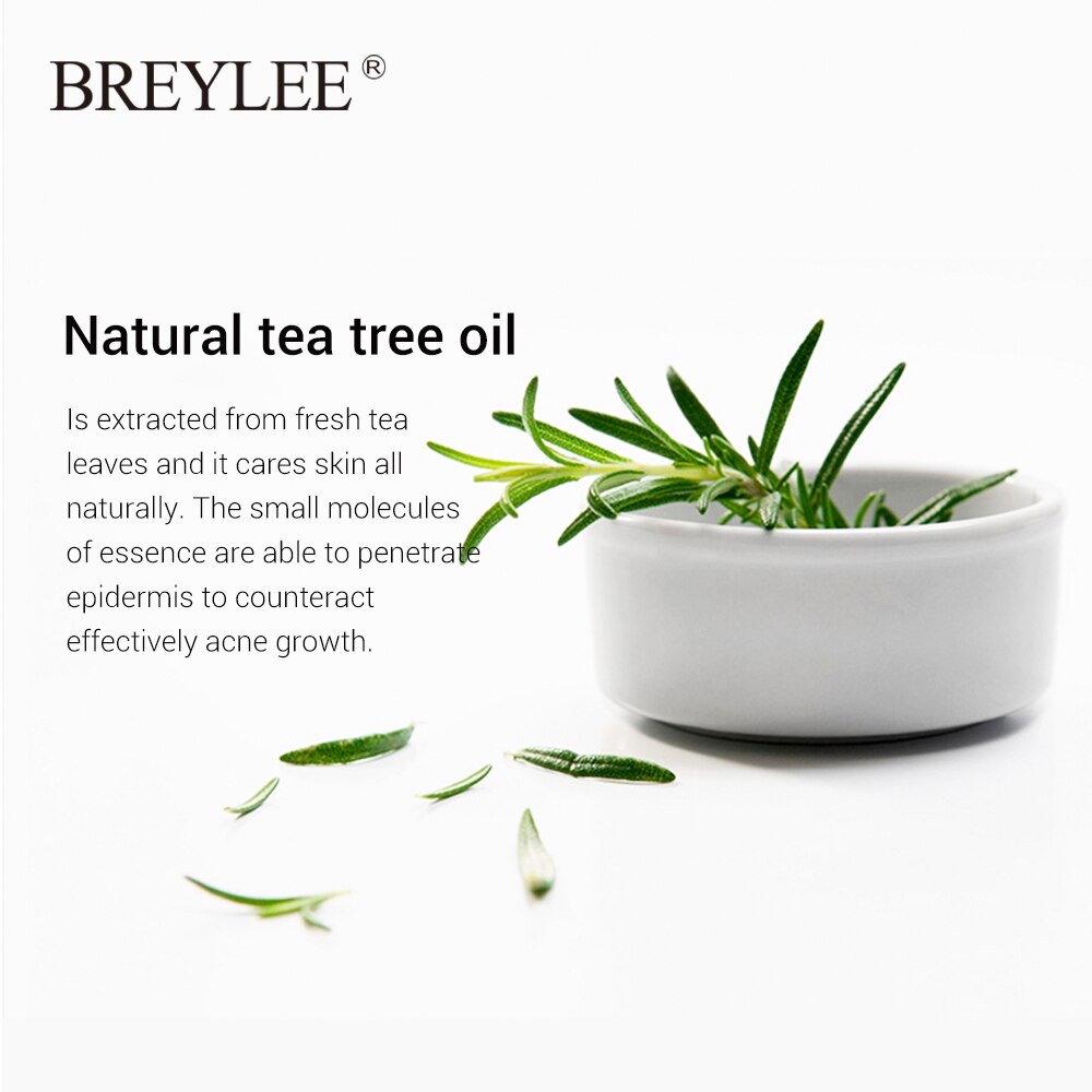 BREYLEE Acne Treatment Face Serum Mask Anti Acne Pimple Scar Remover Moisturizing Whitening Skin Care Facial Essence Cream 17ml (Chinese )