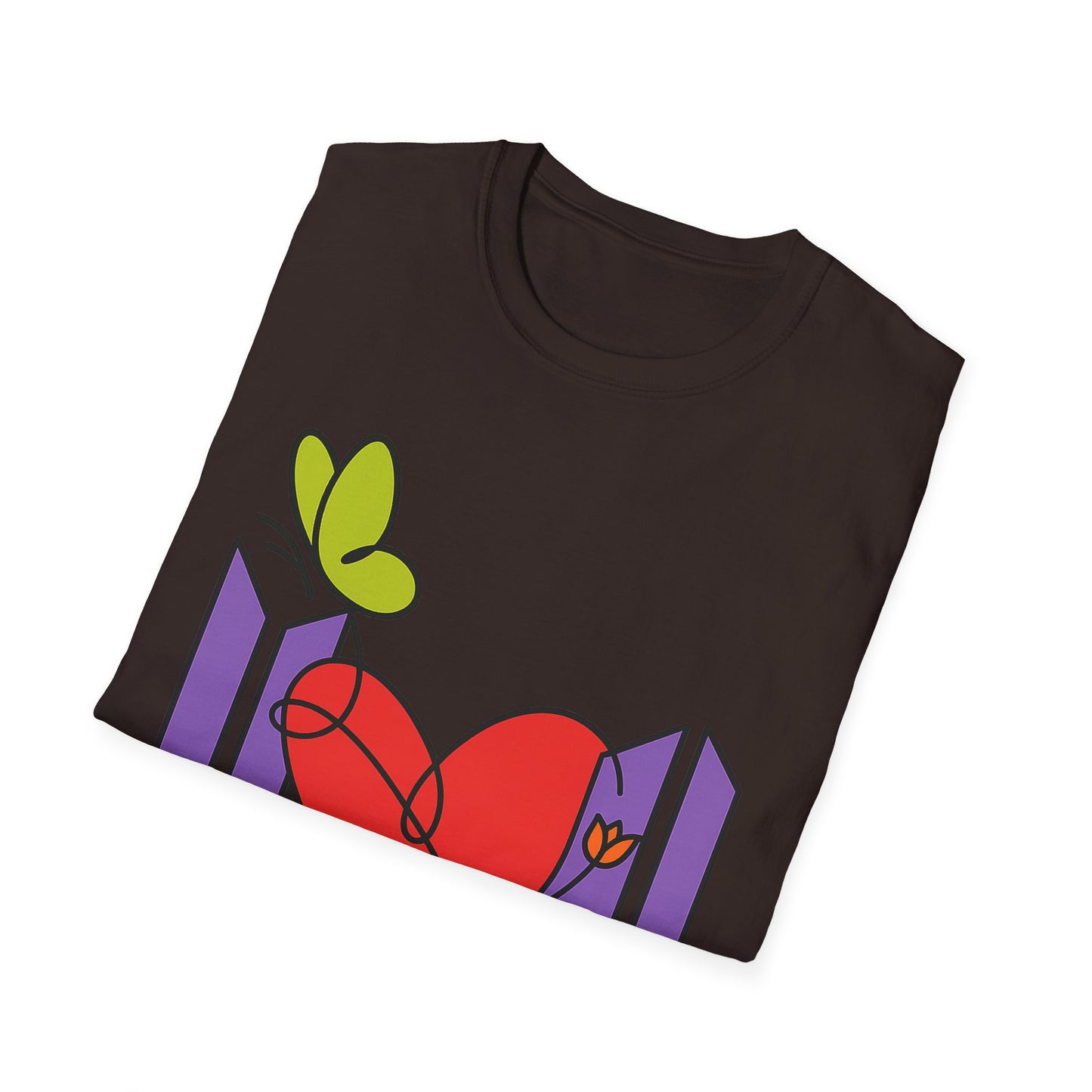 BTS Forever Heart T-Shirt, Unisex Graphic Tees, Music Lover Gift, Trendy Casual Wear, Fan Merchandise, Cute Aesthetic Top