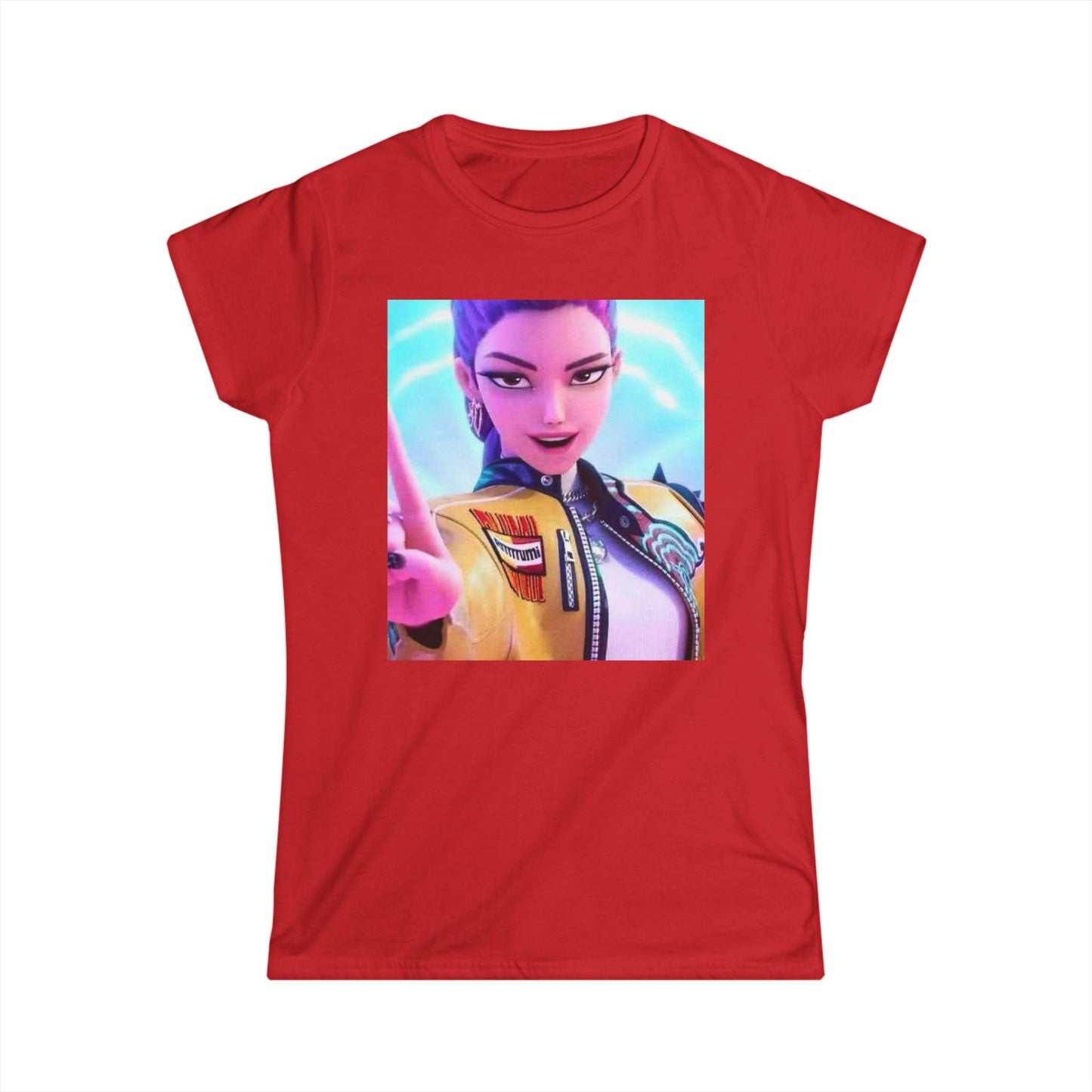 Women's Graphic Tee, Casual Wear, Gamer Shirt, Anime Style Top, Unique Gift for Her, Everyday Comfort, Birthday Present, k-pop demon Hunters