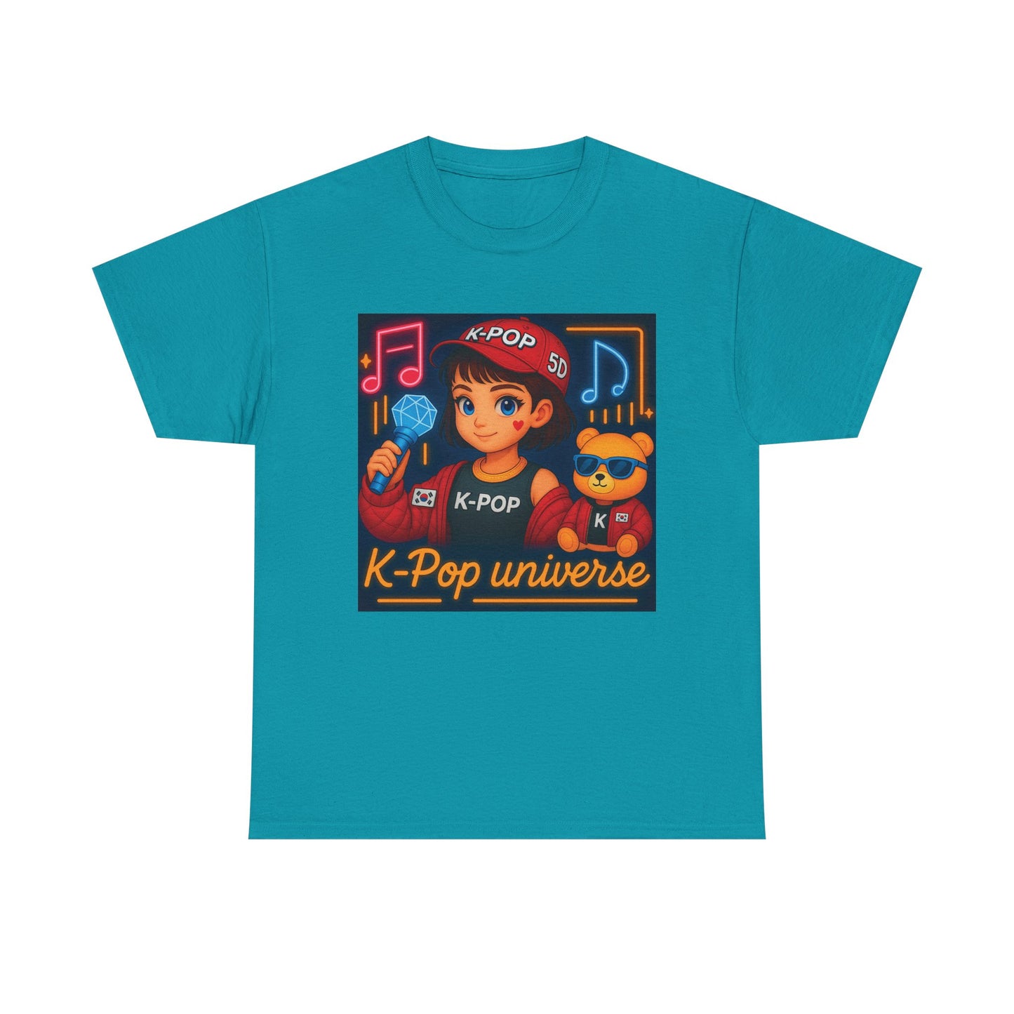 K-Pop Universe "Good Vibes Only" Graphic T-Shirt, Unisex Cotton Tee, Music Lover Gift, Concert Wear, Casual Style