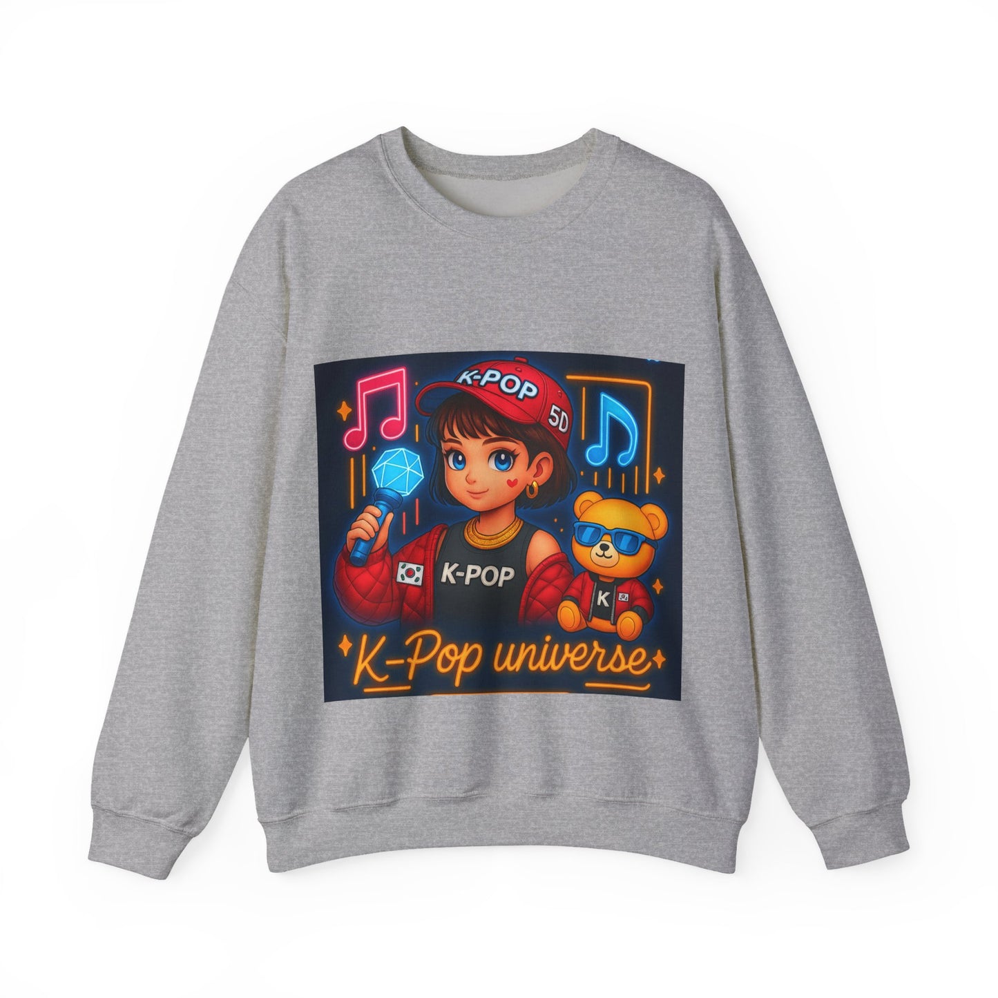 K-Pop Universe Sweatshirt, Cozy Unisex Crewneck for Fans, Perfect for Gifting, Concerts, and Everyday Wear