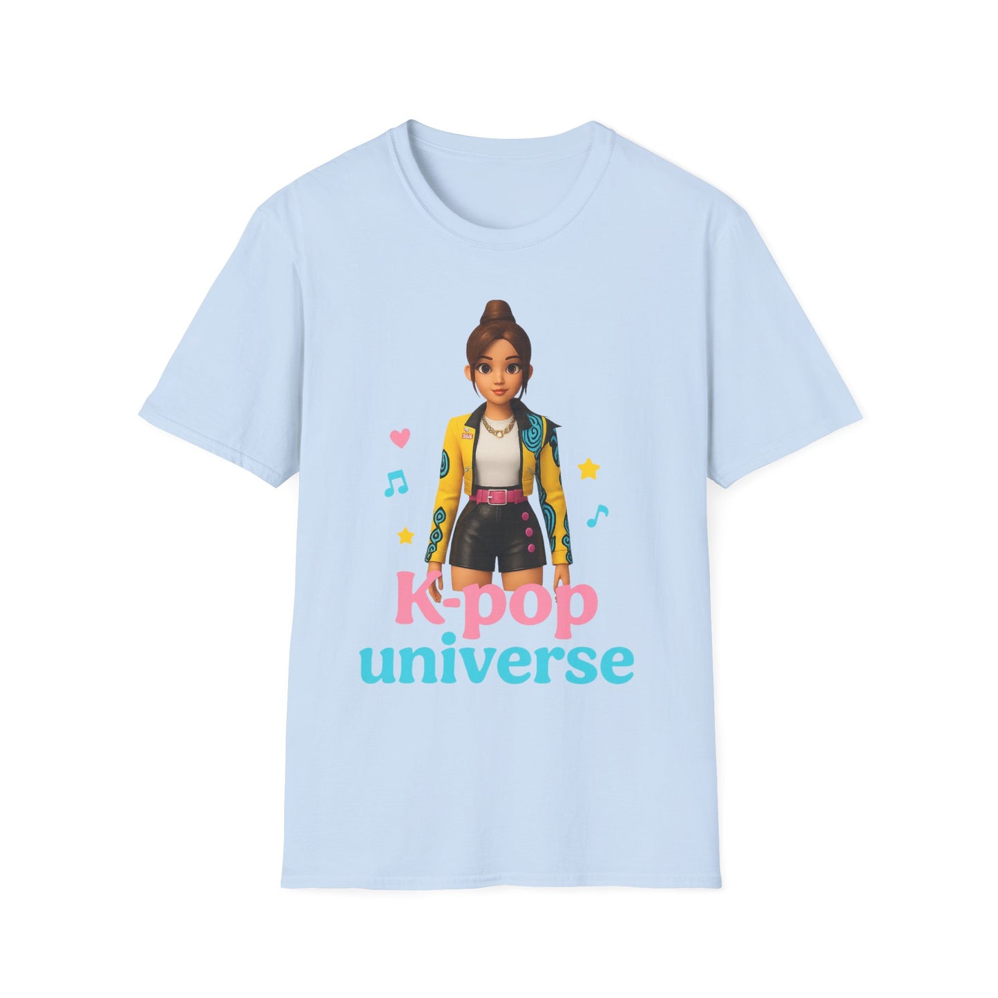 K-Pop Universe Unisex Softstyle T-Shirt, Trendy K-Pop Tee, Gift for Music Lovers, Casual Wear, Concert Outfit