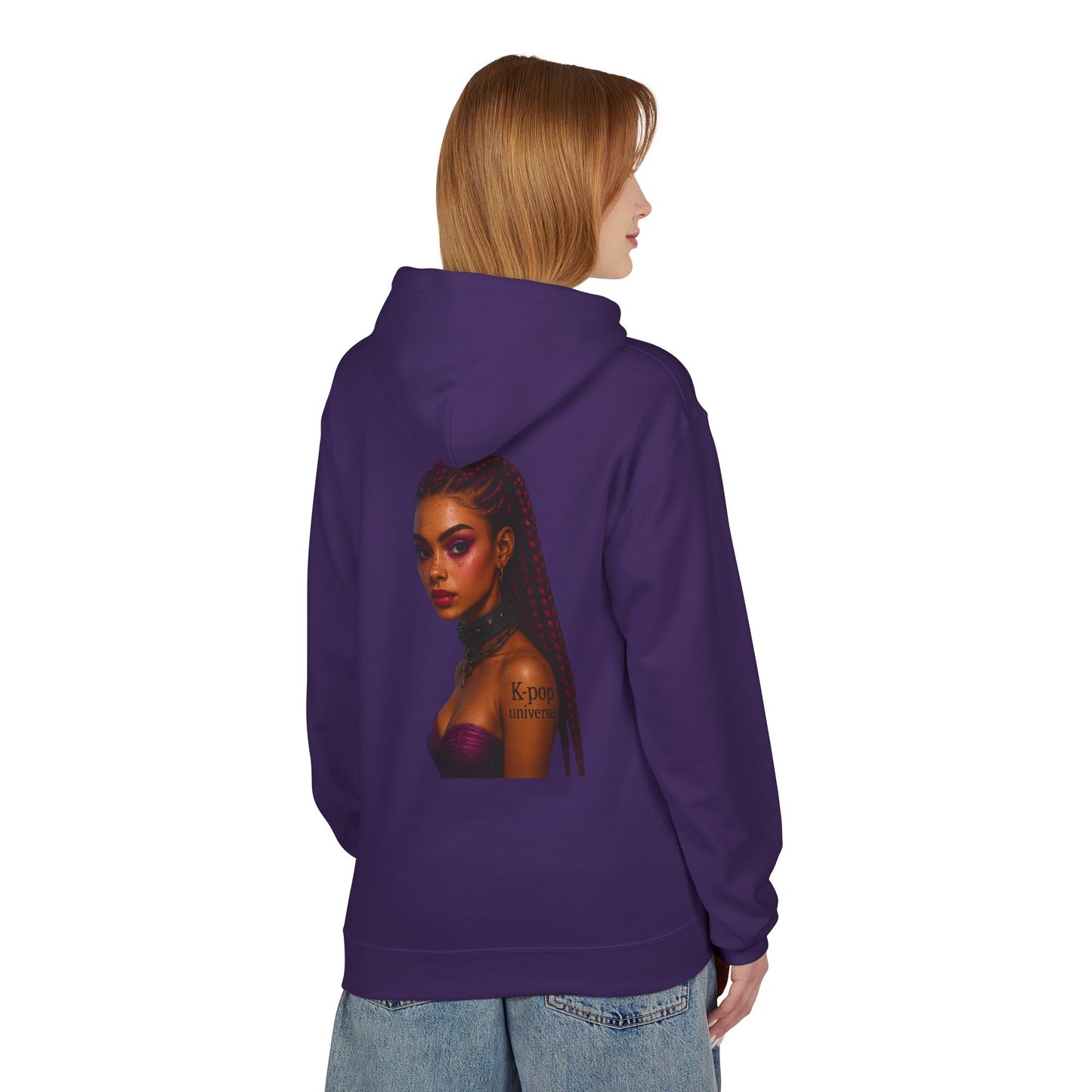 K-Pop Universe Stylish Unisex Fleece Hoodie | Cozy Concert Attire, Gift for Music Lovers, Casual Streetwear, Festival Outfit, Trendy Apparel