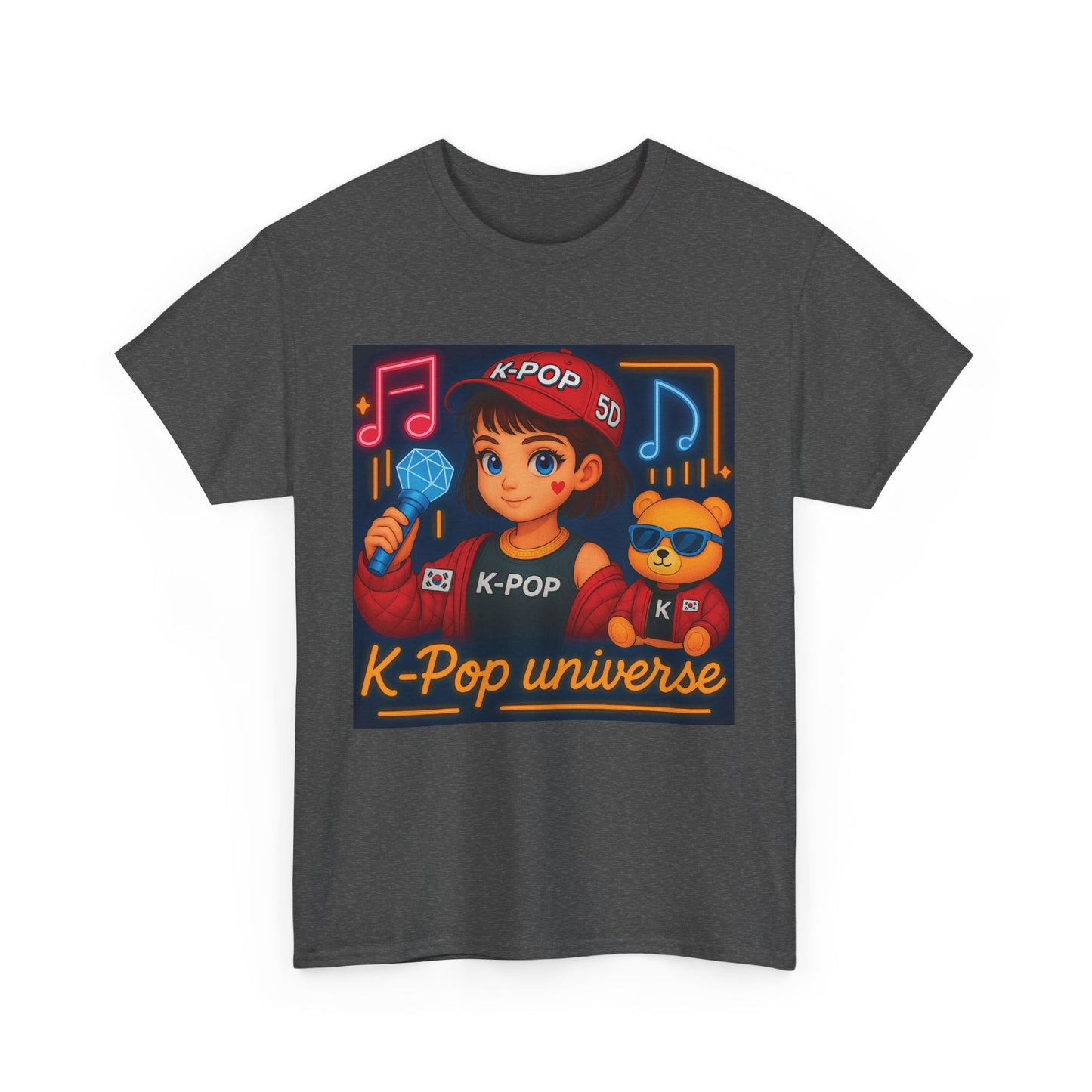 K-Pop Universe "Good Vibes Only" Graphic T-Shirt, Unisex Cotton Tee, Music Lover Gift, Concert Wear, Casual Style
