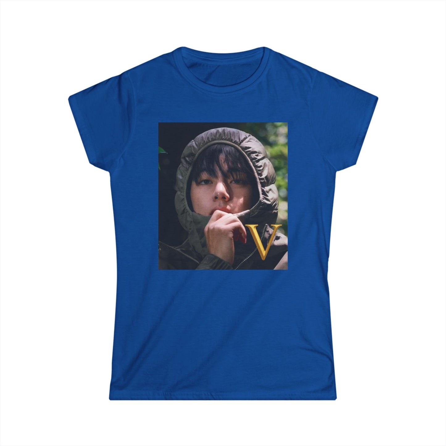 V/BTS/K-Pop Universe Women's Softstyle Tee, Trendy Graphic Tee, Casual K-Pop Shirt, Gift for Fans, Stylish Concert Outfit