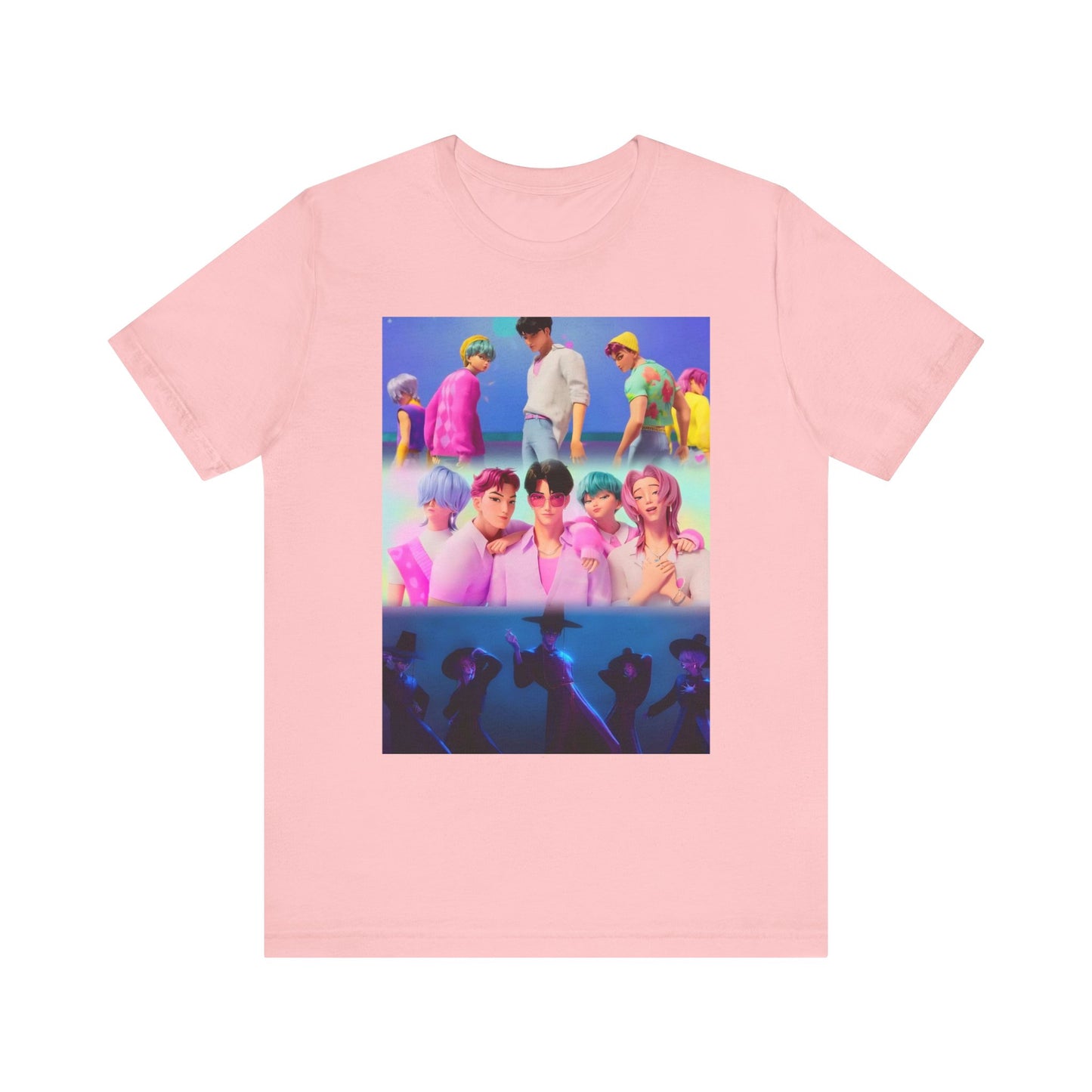 ‼️Limited edition‼️ K-Pop Inspired Unisex Jersey Tee, Perfect for Concerts, Casual Wear, Fan Apparel, Gifts for Music Lovers, Streetwear, K-pop demon hunters,Saja boys