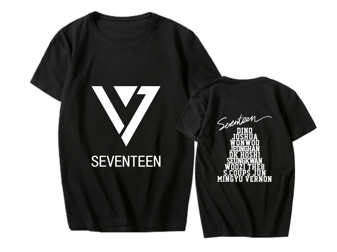 SEVENTEEN clothes Cui Shengzhe Li Zhixun with the same surrounding short sleeve T-shirt student men's and women's summer clothes, #nelvkpop #kpopuniverse