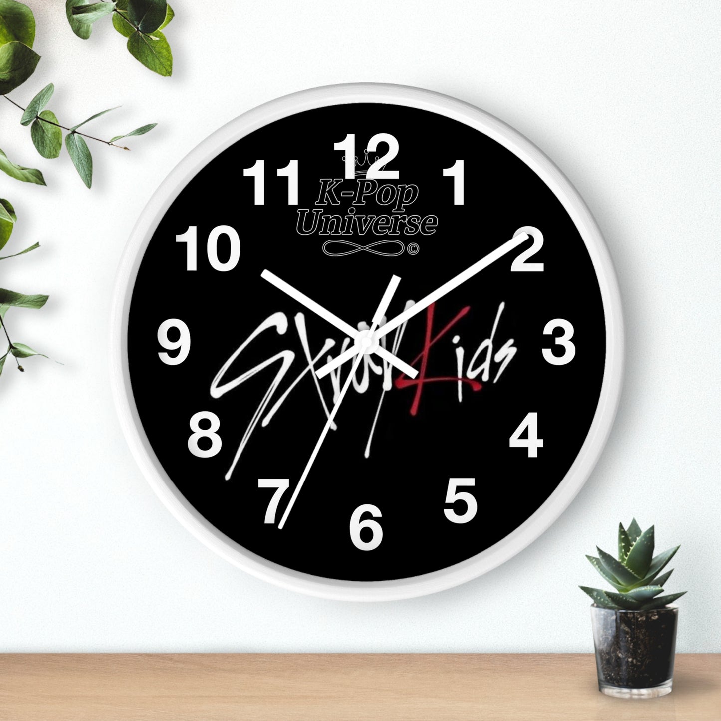 K-Pop Stray Kids Wall Clock, Unique Home Decor, Gift for Music Lovers, Cool Wall Art, Modern Timepiece, Fan Merchandise