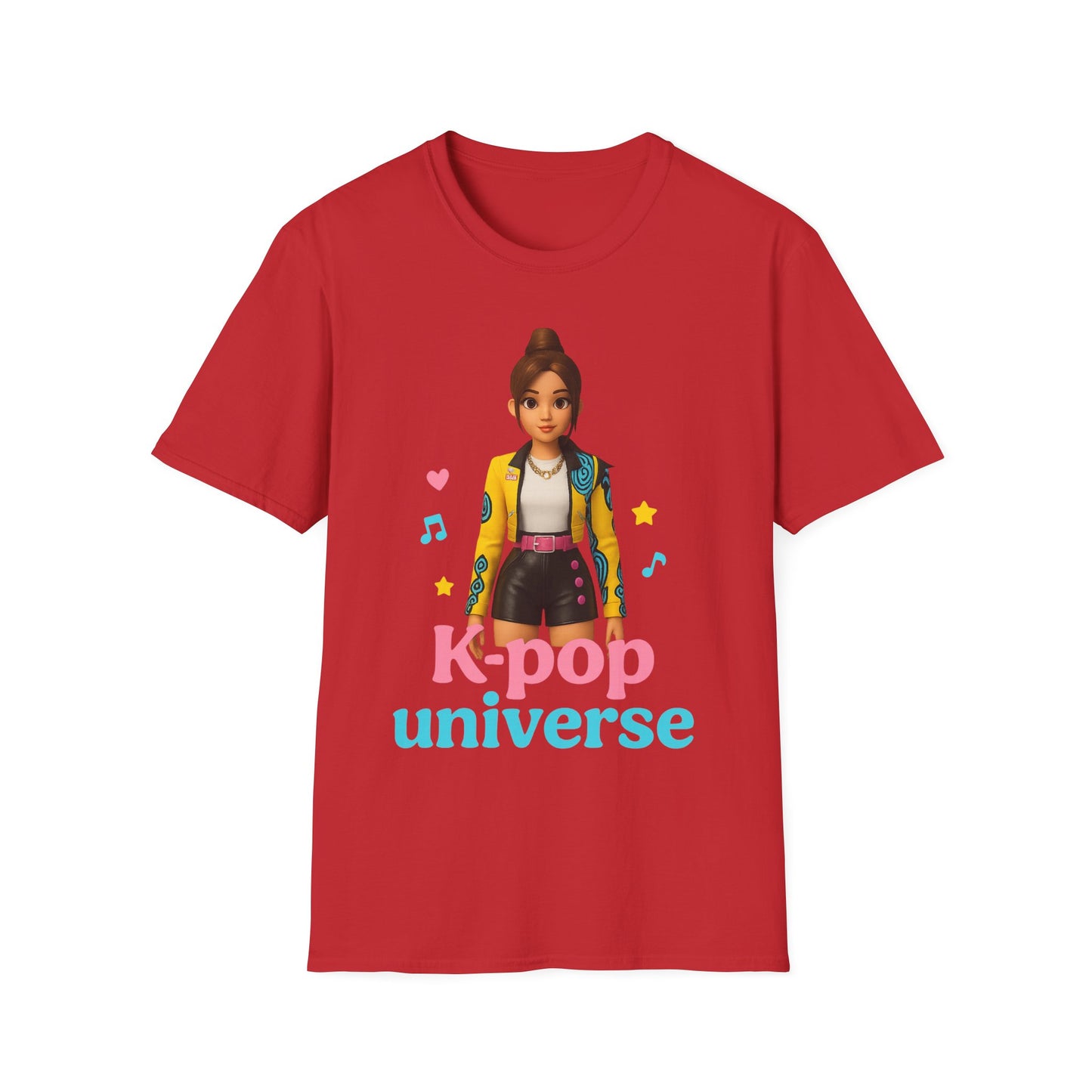 K-Pop Universe Unisex Softstyle T-Shirt, Trendy K-Pop Tee, Gift for Music Lovers, Casual Wear, Concert Outfit