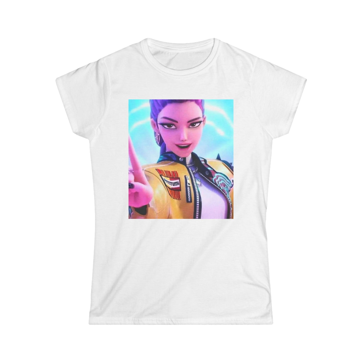 Women's Graphic Tee, Casual Wear, Gamer Shirt, Anime Style Top, Unique Gift for Her, Everyday Comfort, Birthday Present, k-pop demon Hunters