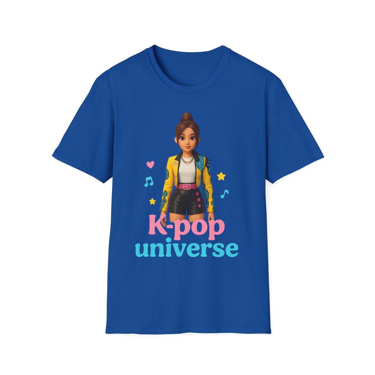 K-Pop Universe Unisex Softstyle T-Shirt, Trendy K-Pop Tee, Gift for Music Lovers, Casual Wear, Concert Outfit
