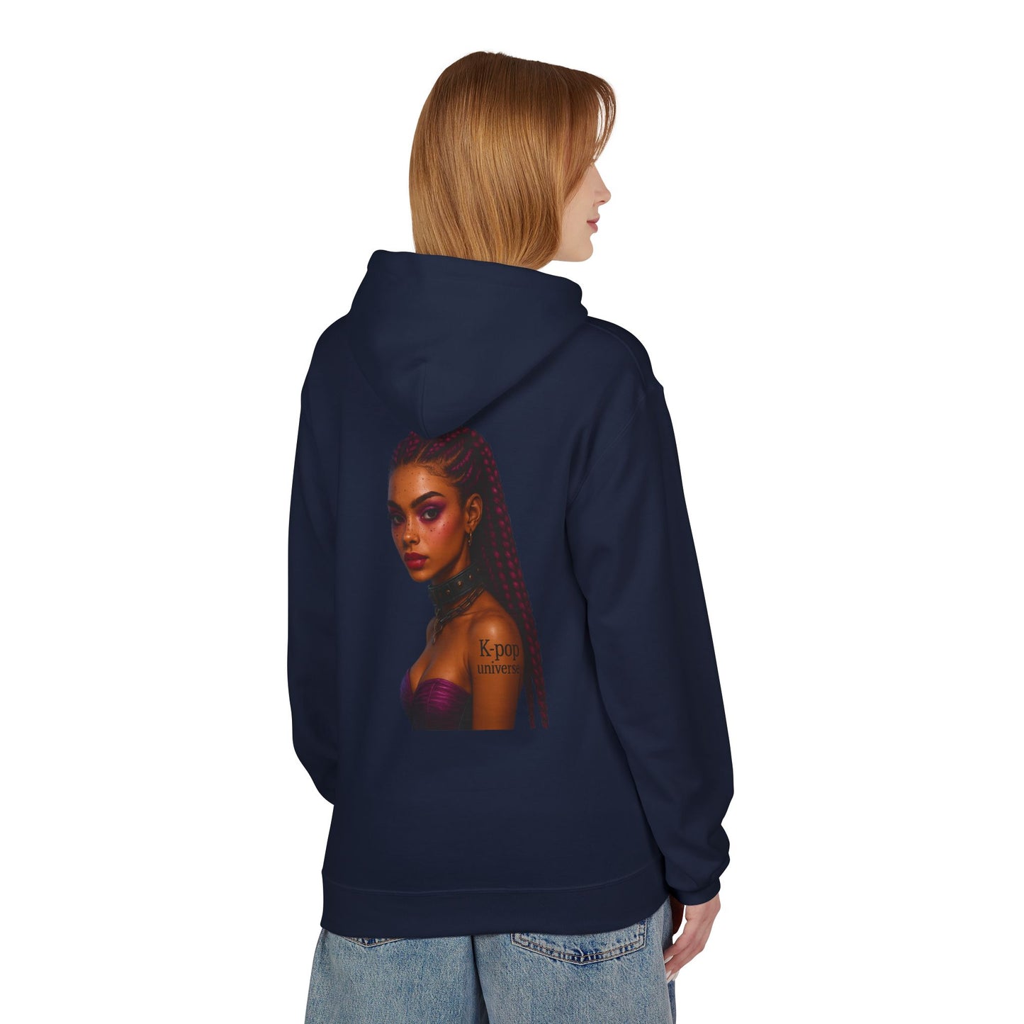 K-Pop Universe Stylish Unisex Fleece Hoodie | Cozy Concert Attire, Gift for Music Lovers, Casual Streetwear, Festival Outfit, Trendy Apparel