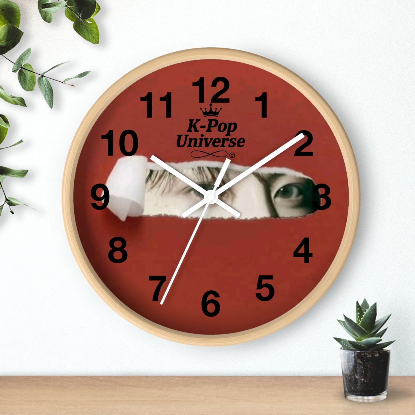 Wall Clock JK BTS/K-POPK-Pop Universe Wall Clock, K-Pop Decor, Unique Gift, Home Decoration, Music Lover Accessory, Trendy Wall Art