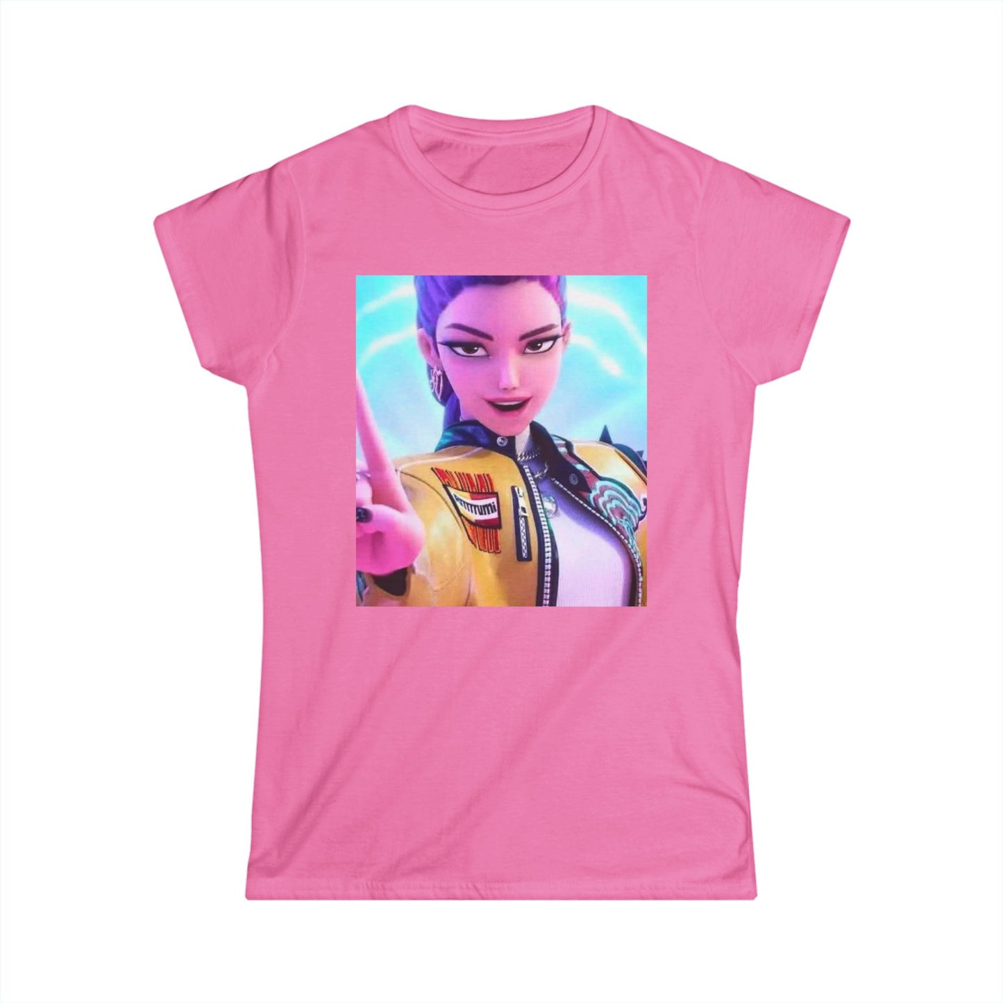 Women's Graphic Tee, Casual Wear, Gamer Shirt, Anime Style Top, Unique Gift for Her, Everyday Comfort, Birthday Present, k-pop demon Hunters