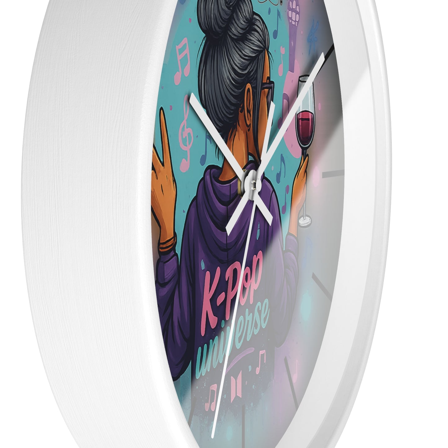 K-Pop Universe Wall Clock, Stylish Home Decor, Music Lover Gift, K-Pop Fan Accessory, Unique Wall Art, Trendy Timepiece