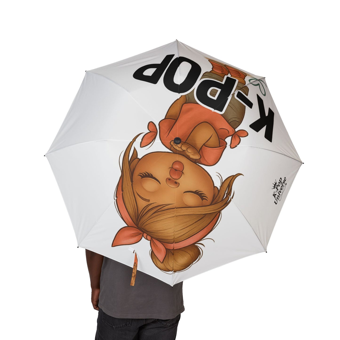 Charming Character Umbrella |Fun Foldable Umbrella for Rainy Days, Gift for Kids, Stylish Rain Gear,cité girl k-pop Fan, k-pop universe