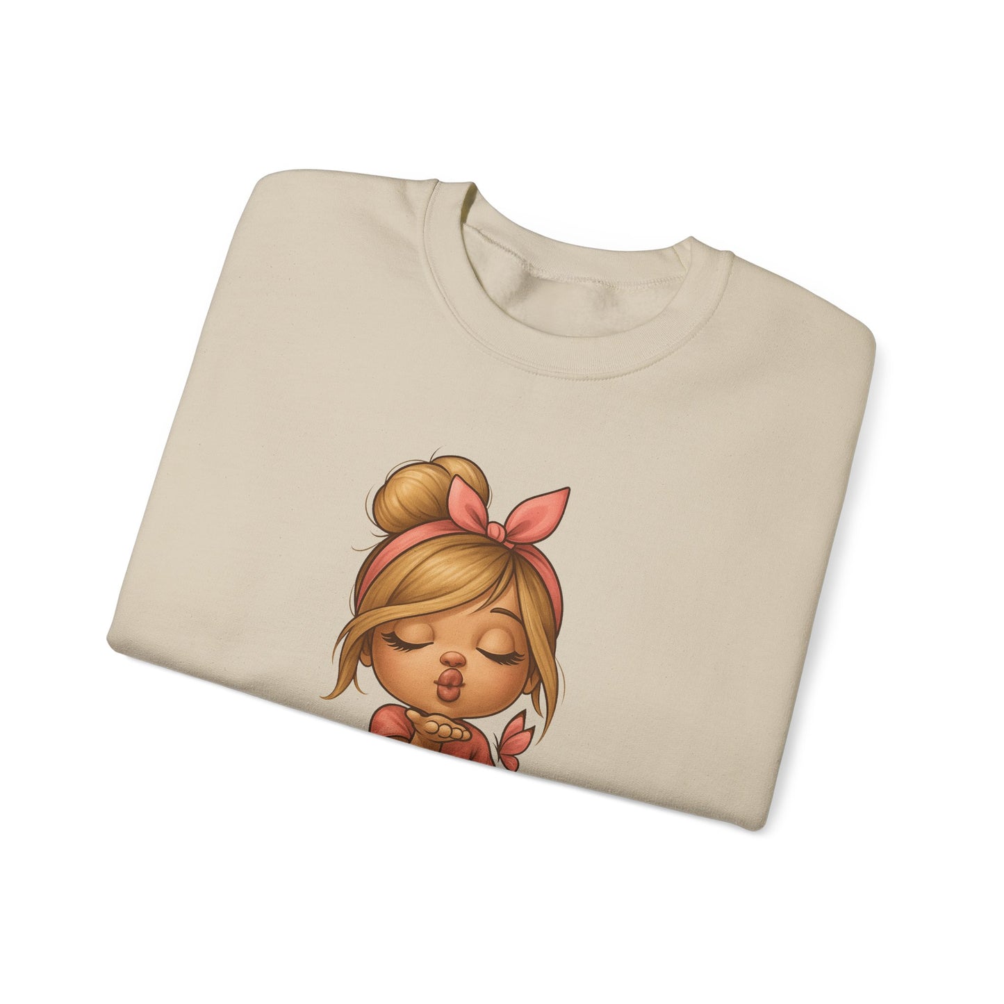 K-Pop Girl Crewneck Sweatshirt, Trendy Gift for Music Lovers, Stylish Cozy Wear, Perfect for Concerts, Fashionable Graphic Sweatshirt