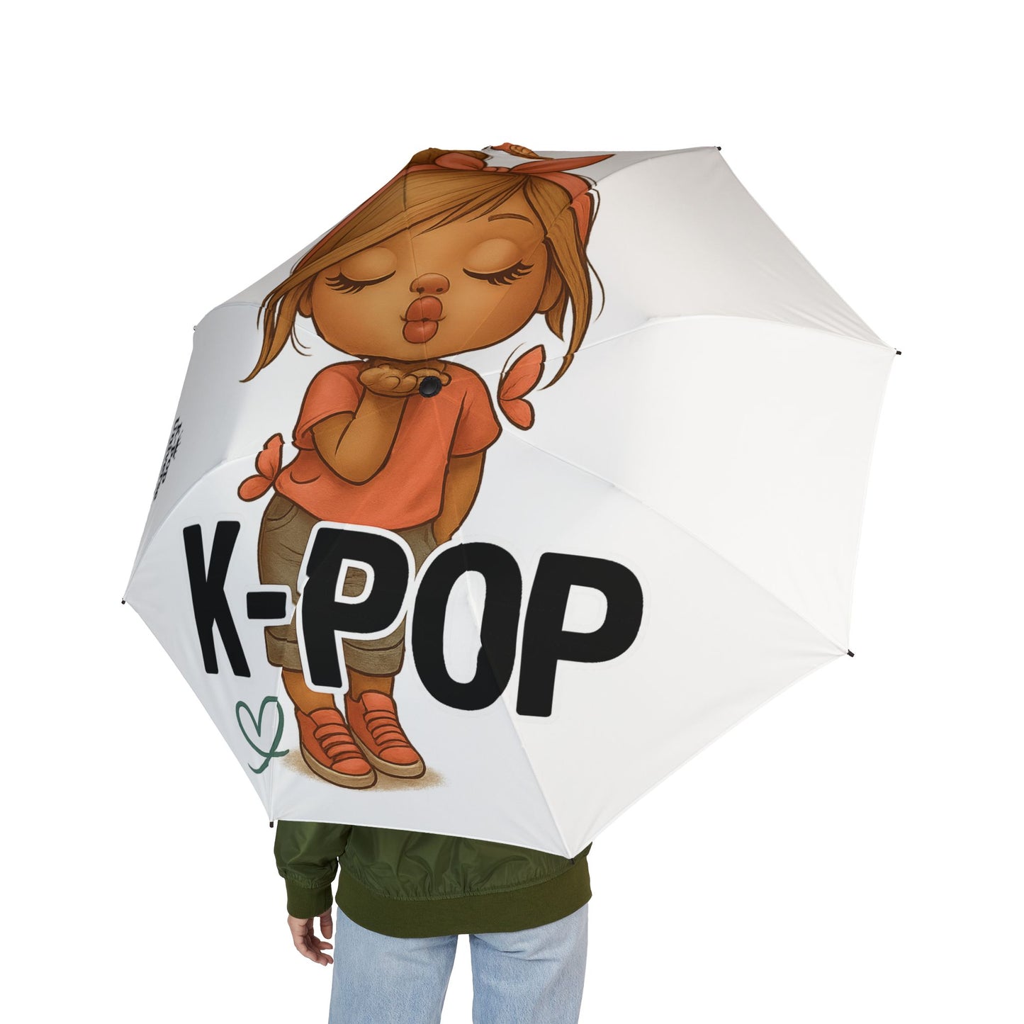 Charming Character Umbrella |Fun Foldable Umbrella for Rainy Days, Gift for Kids, Stylish Rain Gear,cité girl k-pop Fan, k-pop universe