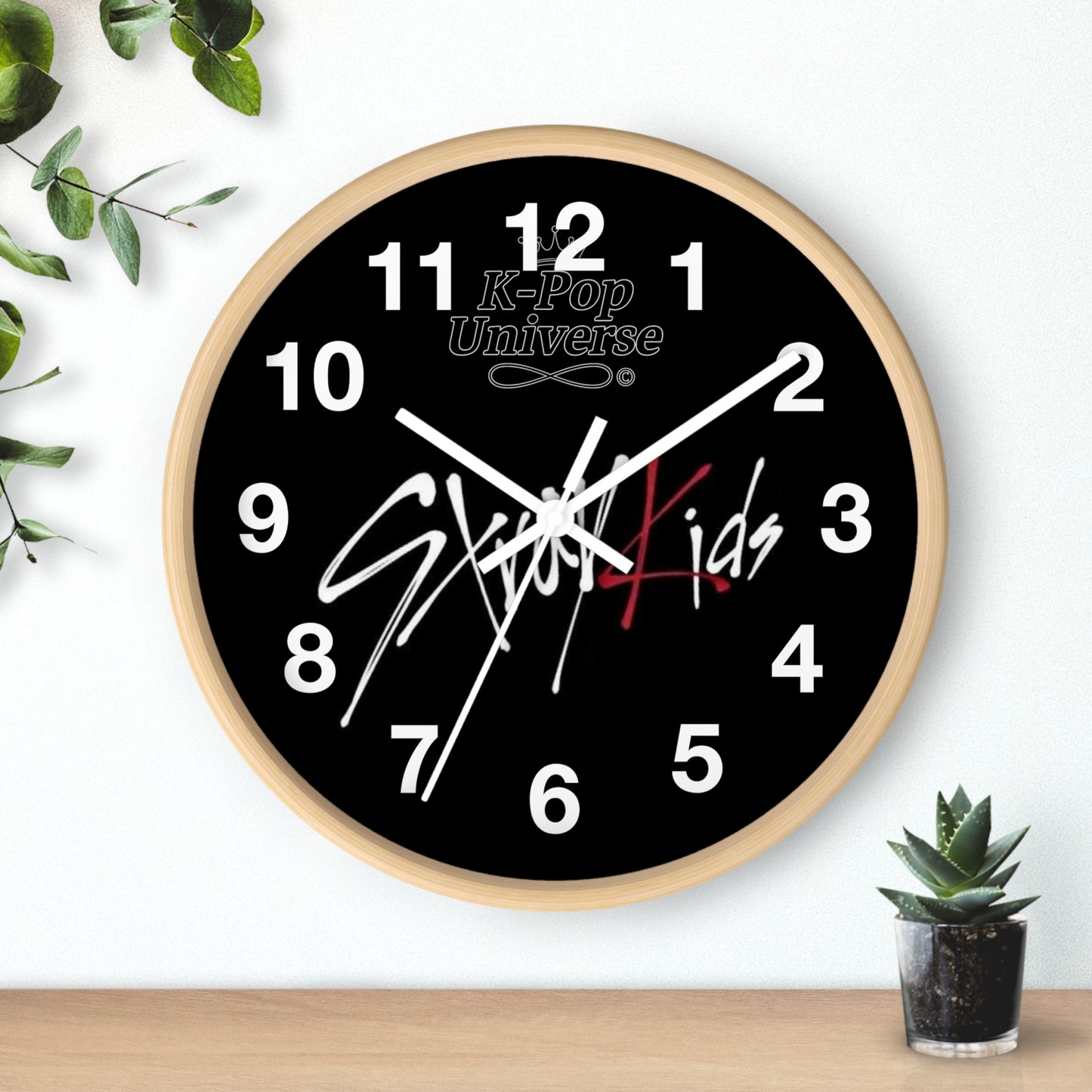 K-Pop Stray Kids Wall Clock, Unique Home Decor, Gift for Music Lovers, Cool Wall Art, Modern Timepiece, Fan Merchandise