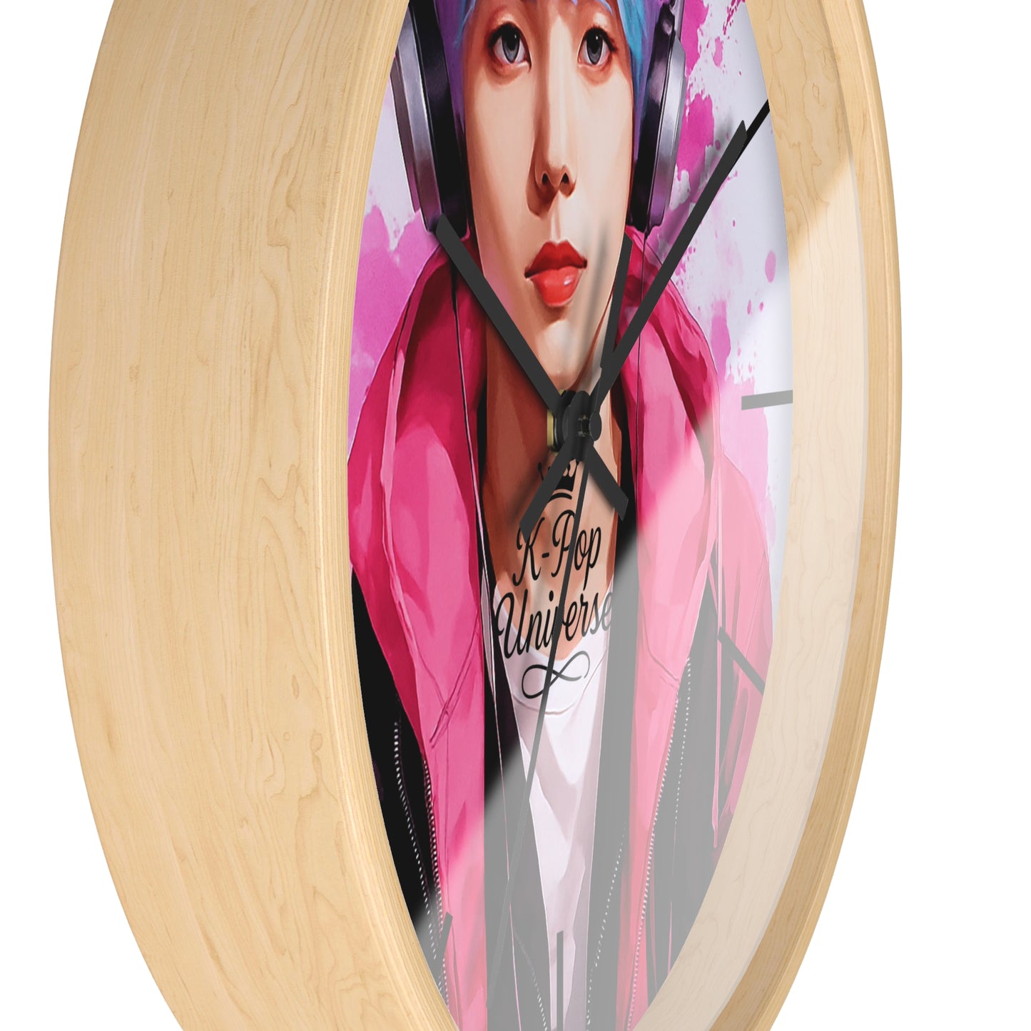 K-Pop Themed Wall Clock, Trendy Clock for Music Lovers, Perfect Gift for K-Pop Fans, Home Decor, Unique Desk Accessory