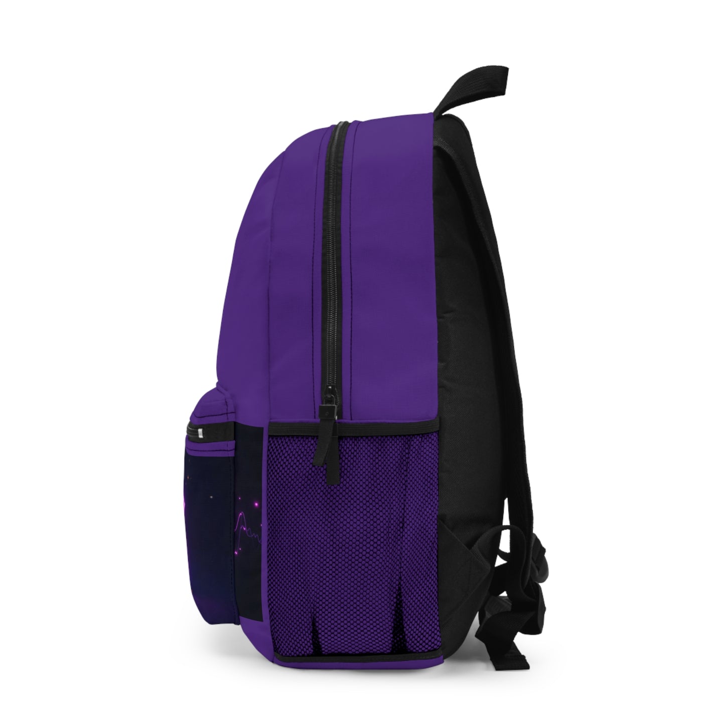 K-Pop Backpack with BTS Design, Stylish Travel Bag for Fans, School Essentials, Gift for Music Lovers, Purple Trendy Bag