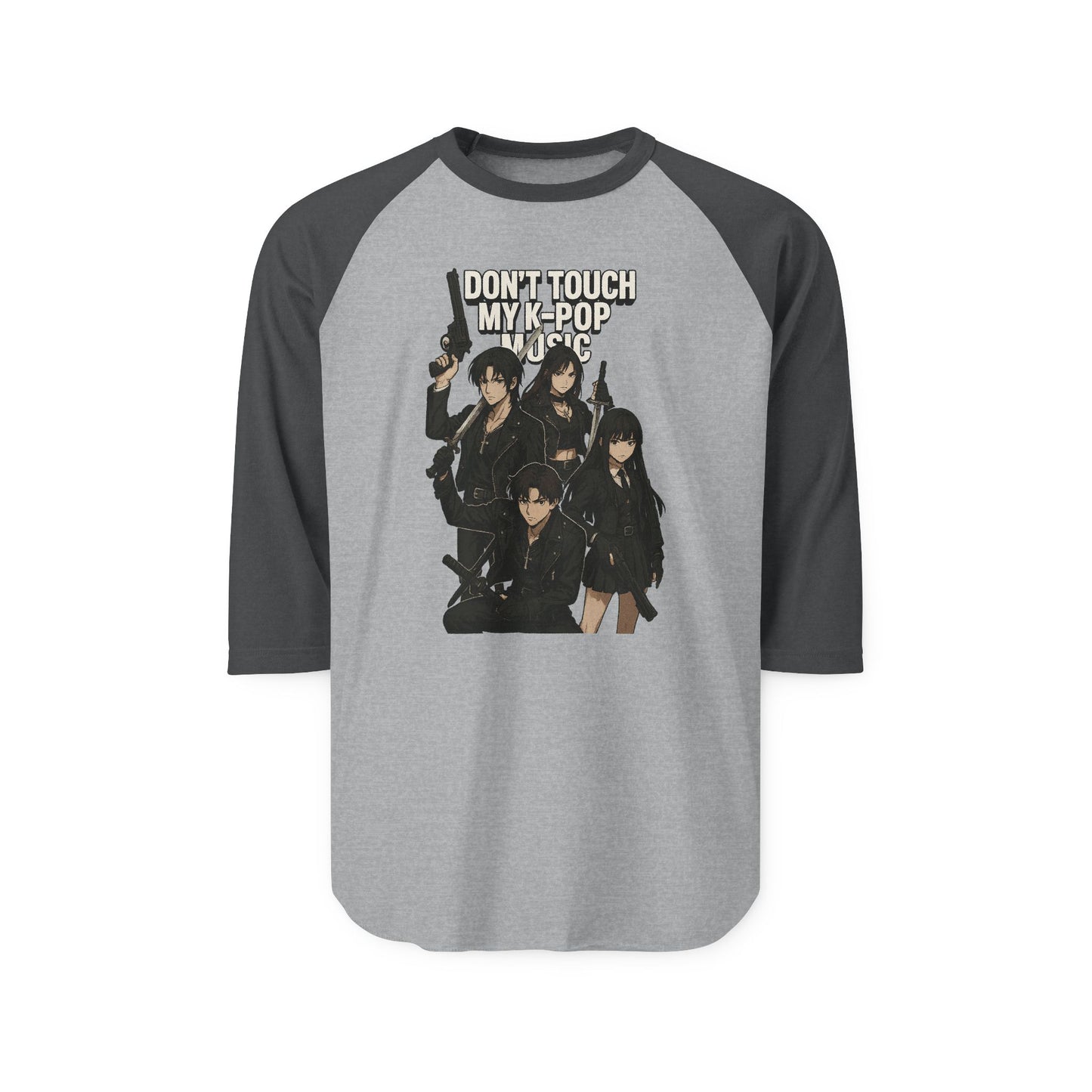 K-Pop Graphic Raglan Shirt, Unisex Baseball Tee, Music Lover Gift, Korean Pop Merch, Trendy Casual Wear, Ideal for Concerts
