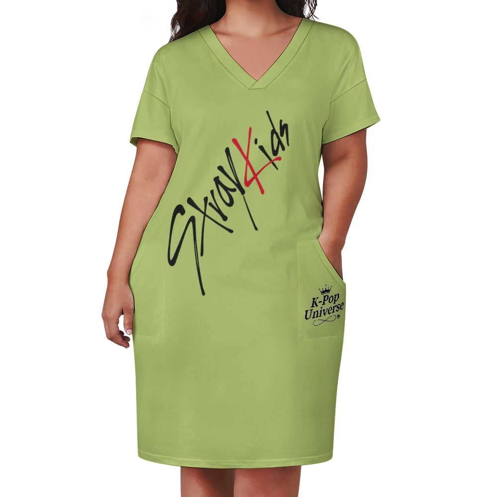 Loose pocket dress, Stray kids, K-pop Demon Hunters