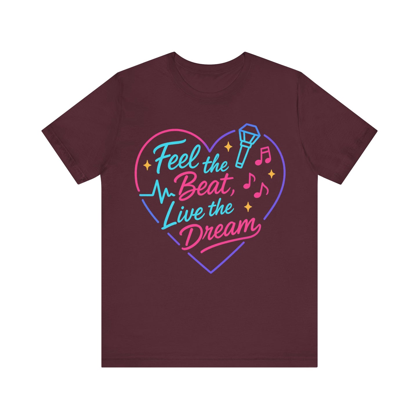 K-Pop Inspired Graphic Tee for Music Lovers, Feel the Beat T-Shirt, Unisex Music Tee, Concert Apparel, Gift for Fans, Festival Wear