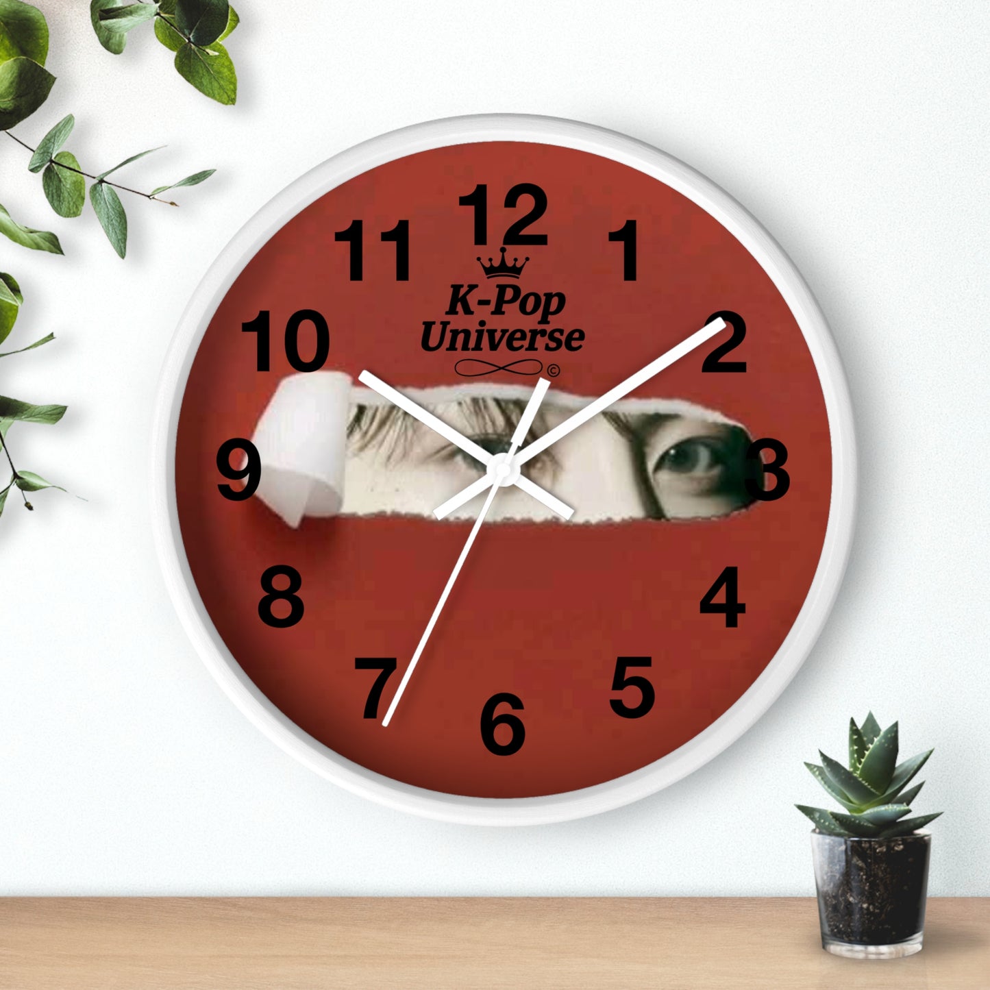 Wall Clock JK BTS/K-POPK-Pop Universe Wall Clock, K-Pop Decor, Unique Gift, Home Decoration, Music Lover Accessory, Trendy Wall Art
