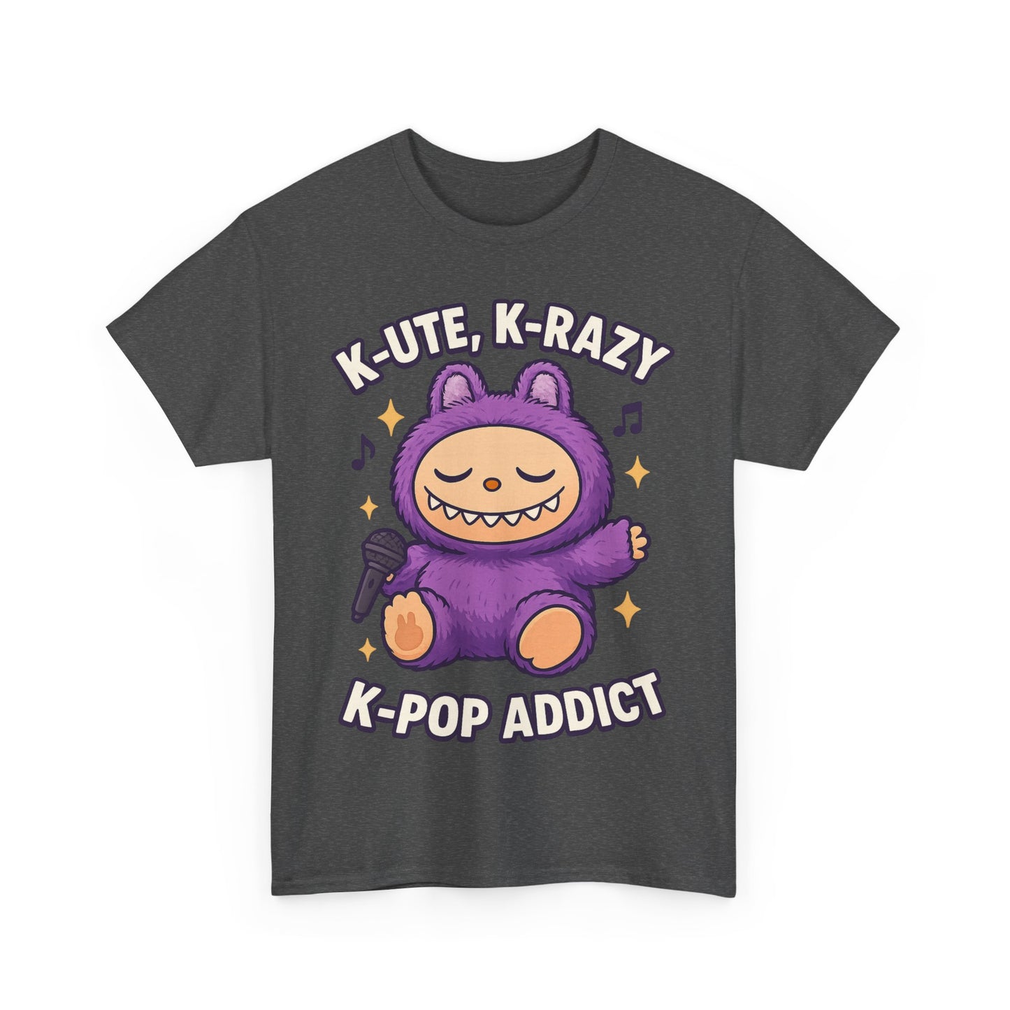 K-Pop Addict Tee, Cute Kawaii T-Shirt, Unisex Cotton Shirt, Music Lover Gift, K-Pop Universe Apparel
