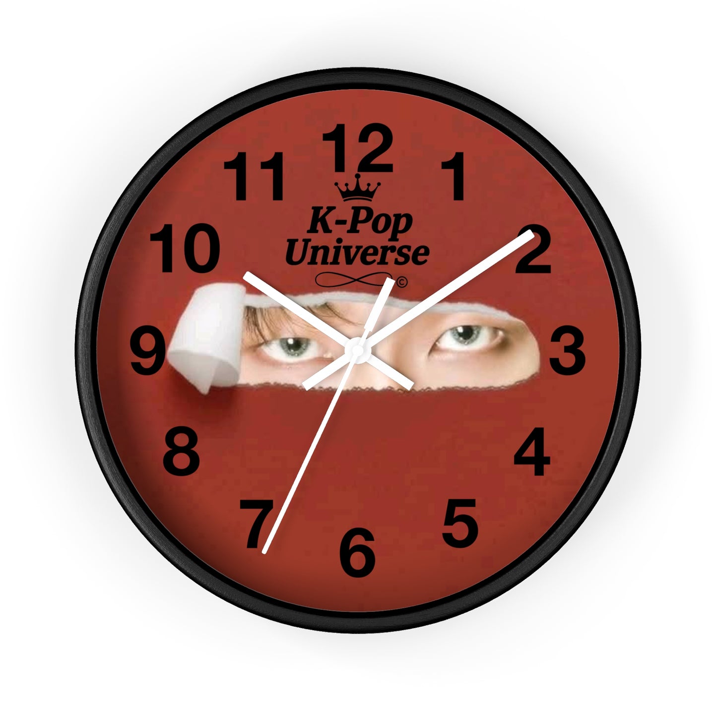 K-Pop Themed Wall Clock, Unique Home Decor, Gift for Fans, Music Room Essential, Stylish Timepiece
