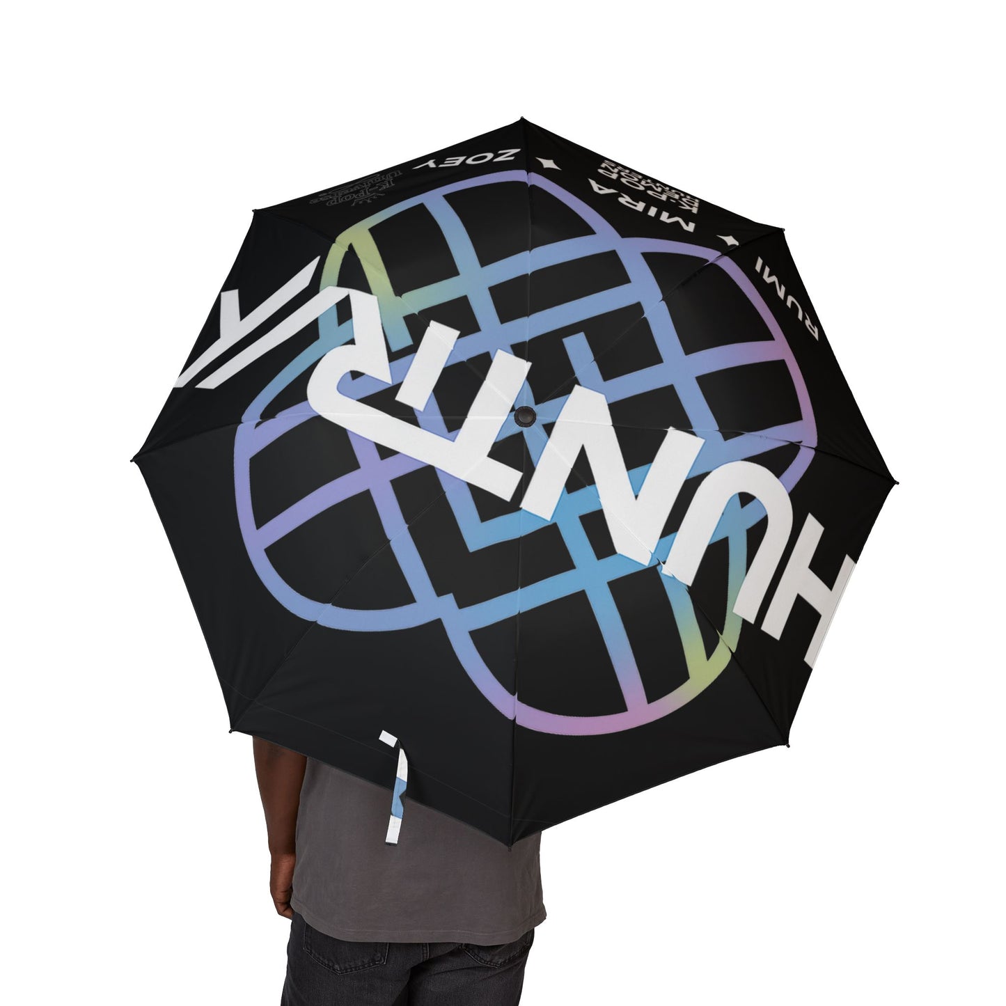 K-Pop Inspired Foldable Umbrella, Portable Umbrella, Festival Gear, Gift for Fans, Summer Essentials, Travel Accessory, Huntrax, k-pop démon hunters